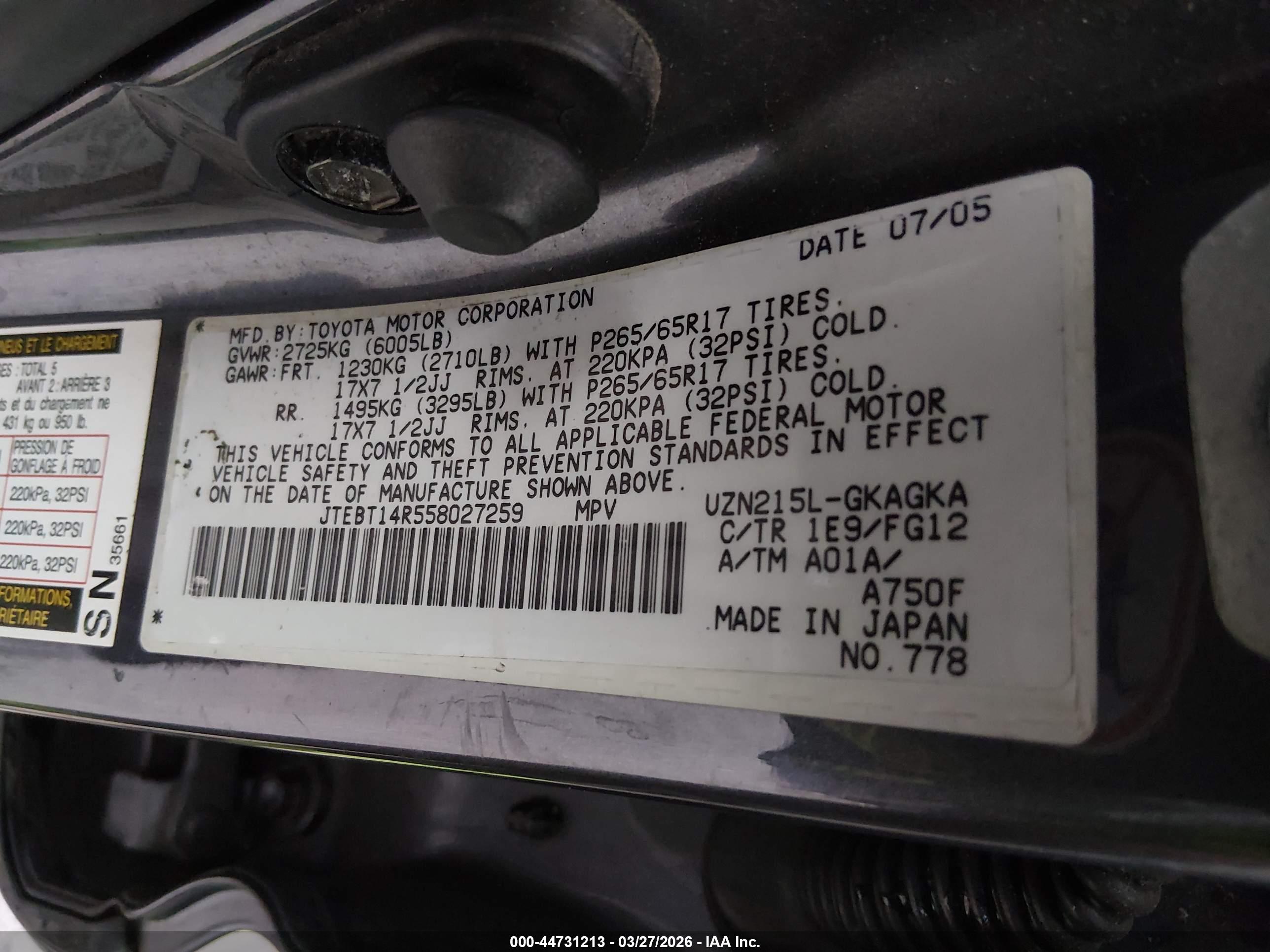 TOYOTA 4RUNNER image 9