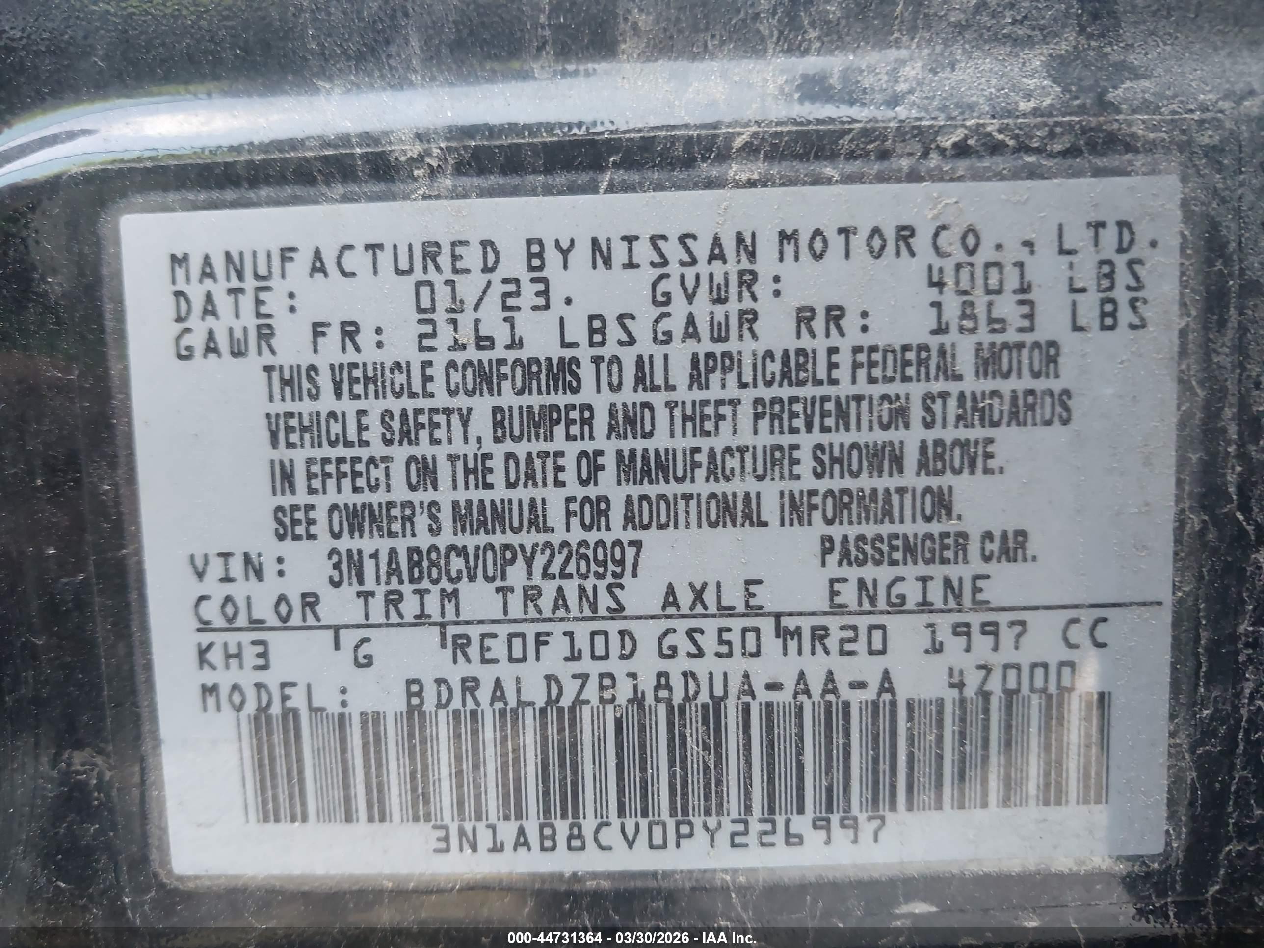 NISSAN SENTRA image 9