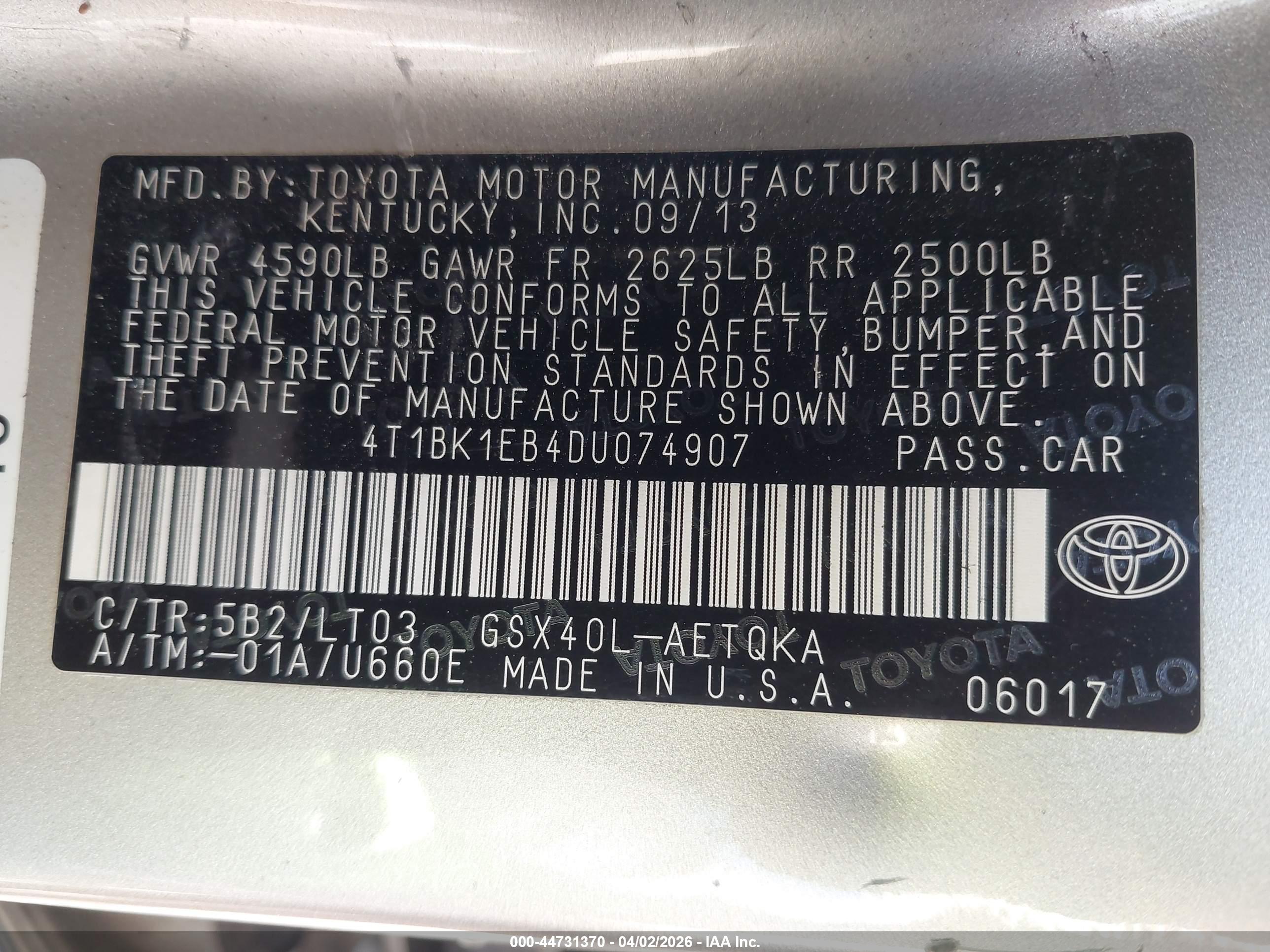 TOYOTA AVALON image 9