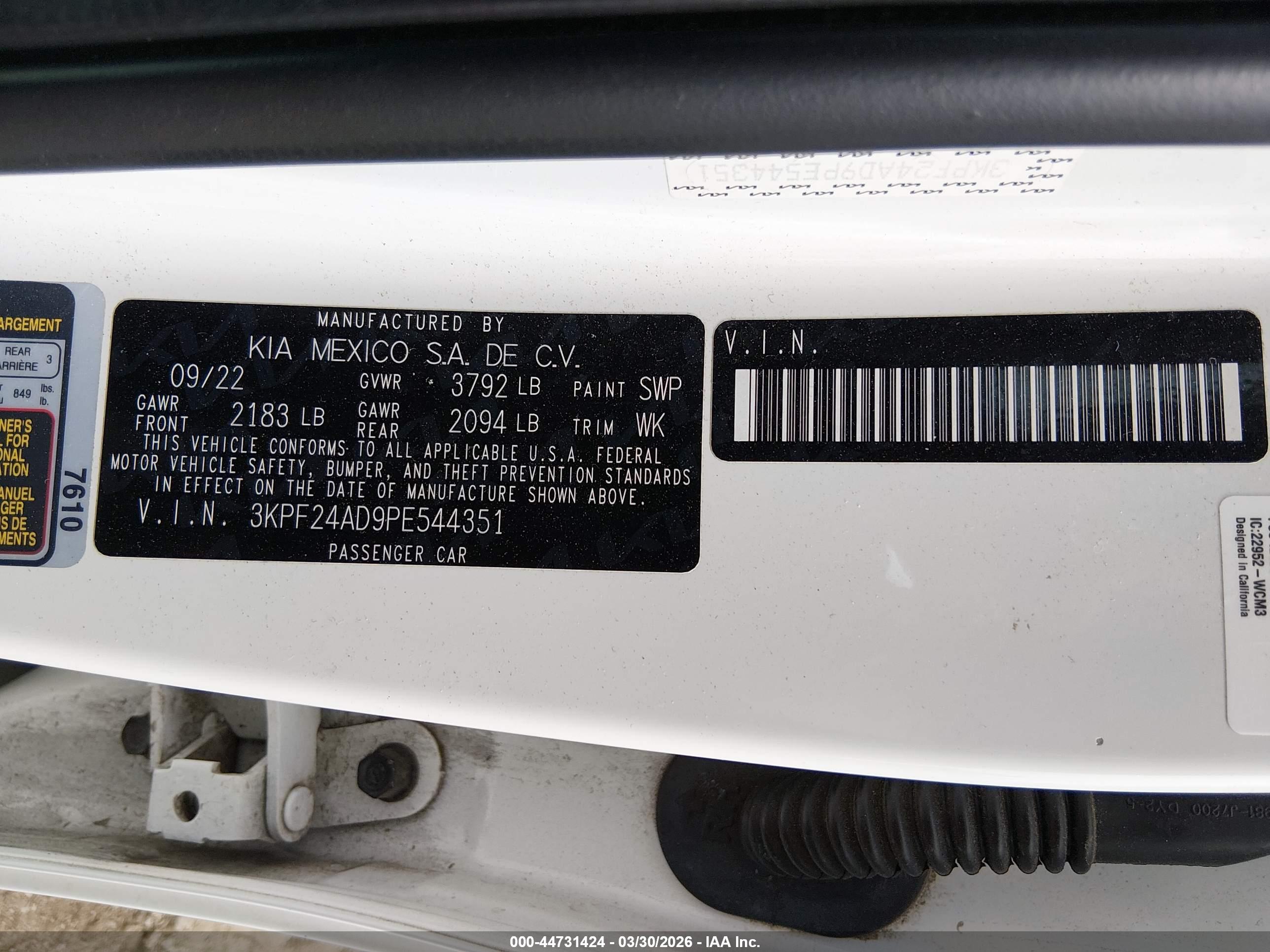 KIA FORTE image 9