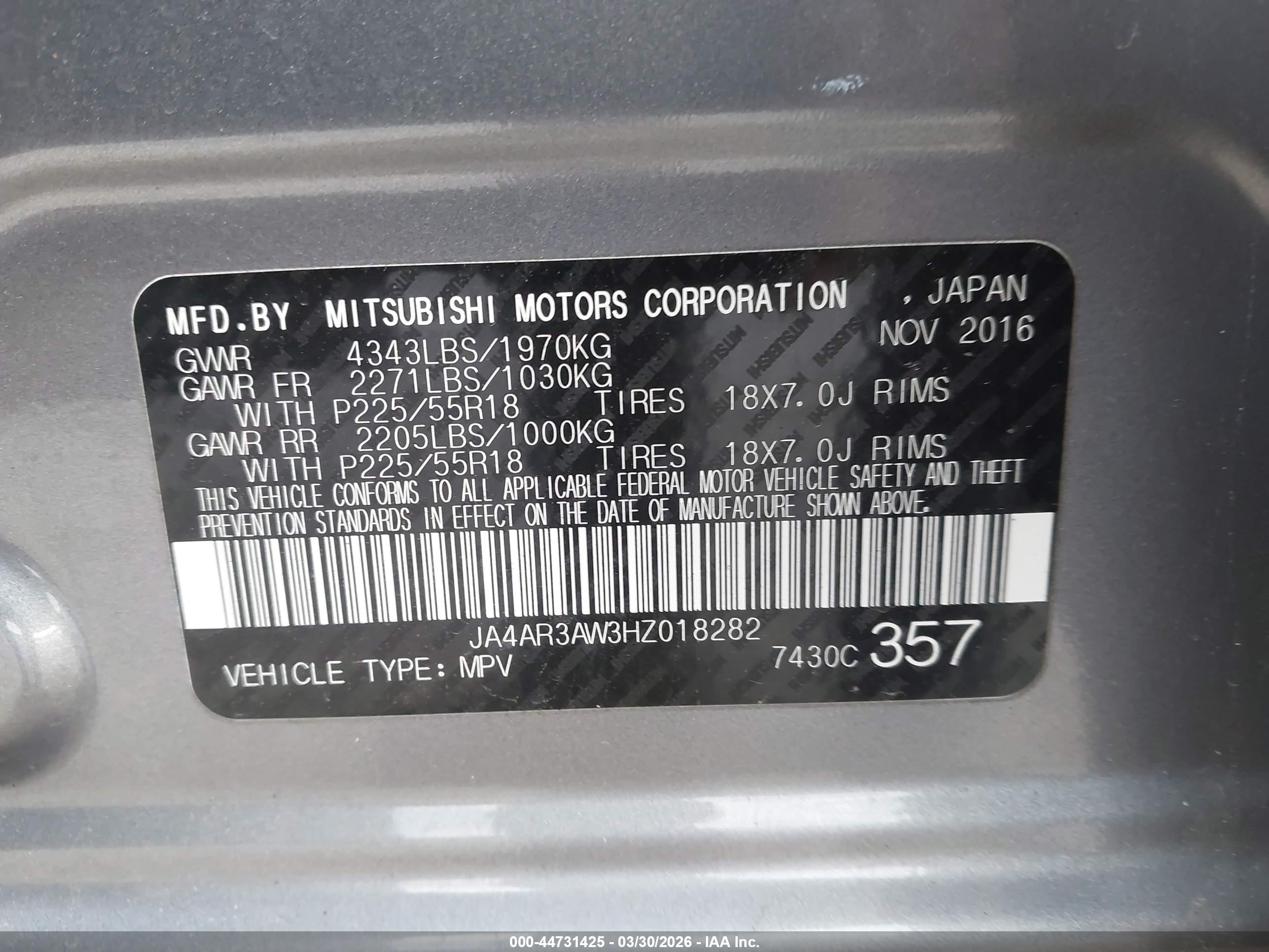 MITSUBISHI OUTLANDER image 9