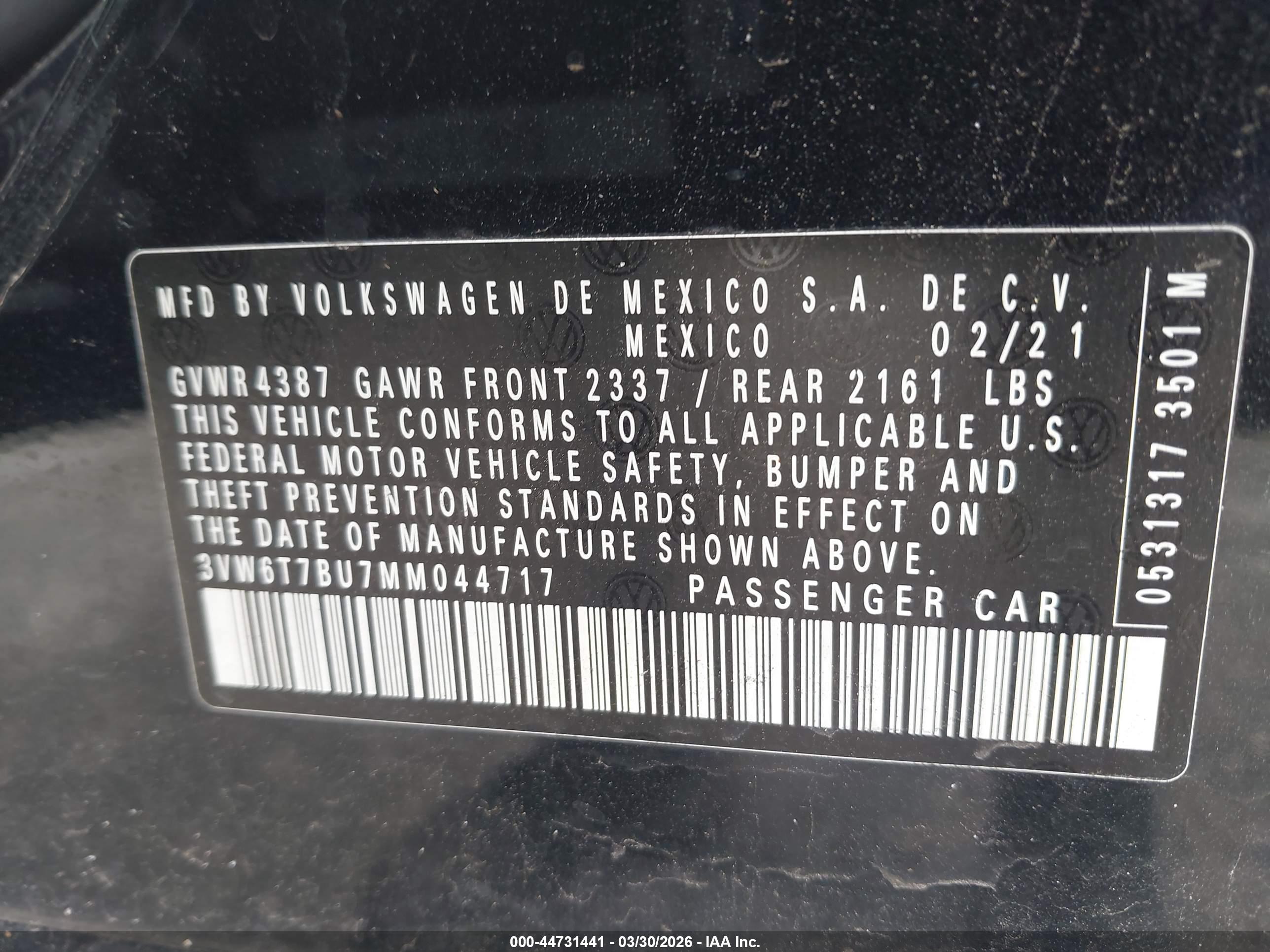 VOLKSWAGEN JETTA image 9