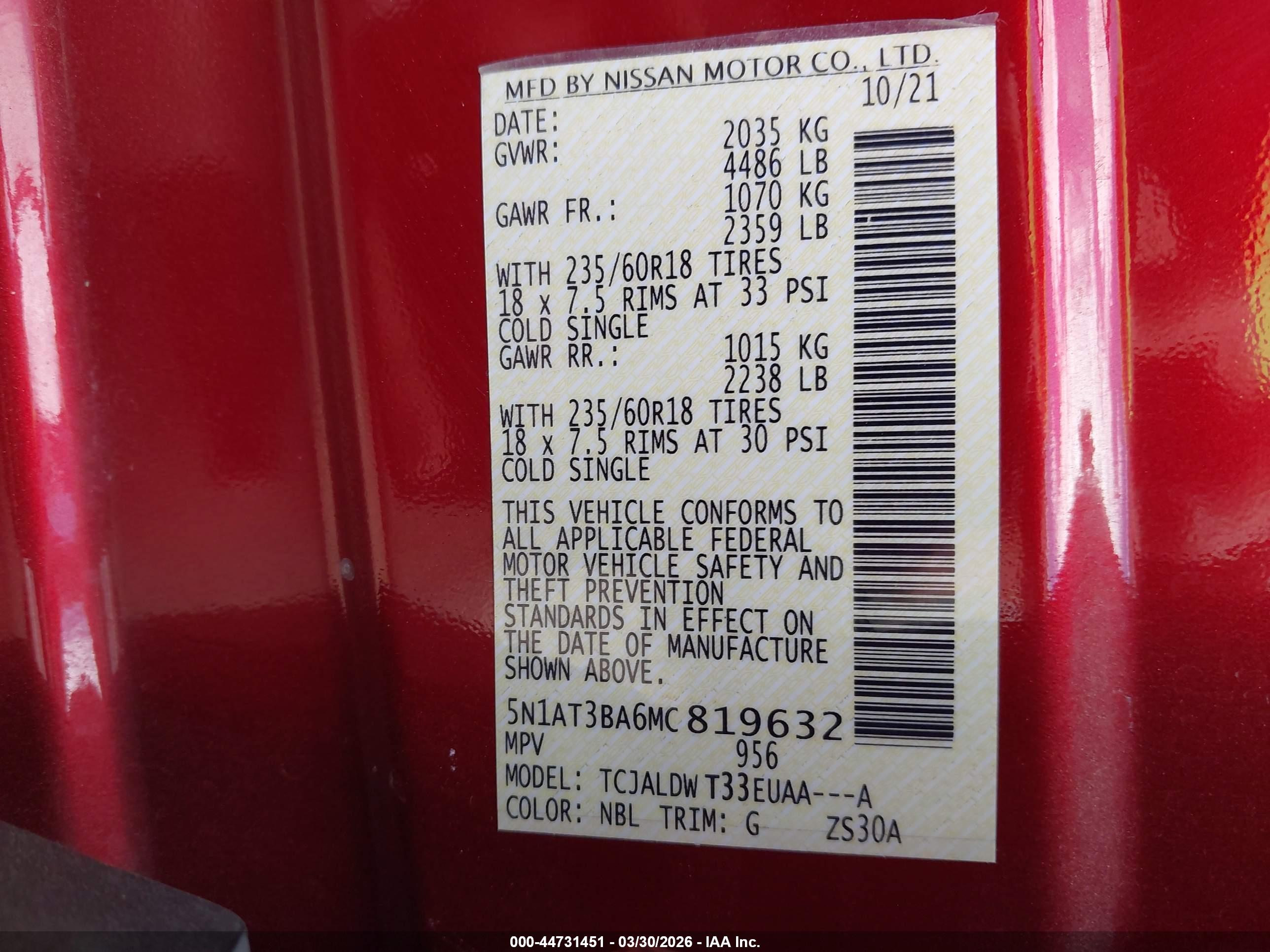 NISSAN ROGUE image 9
