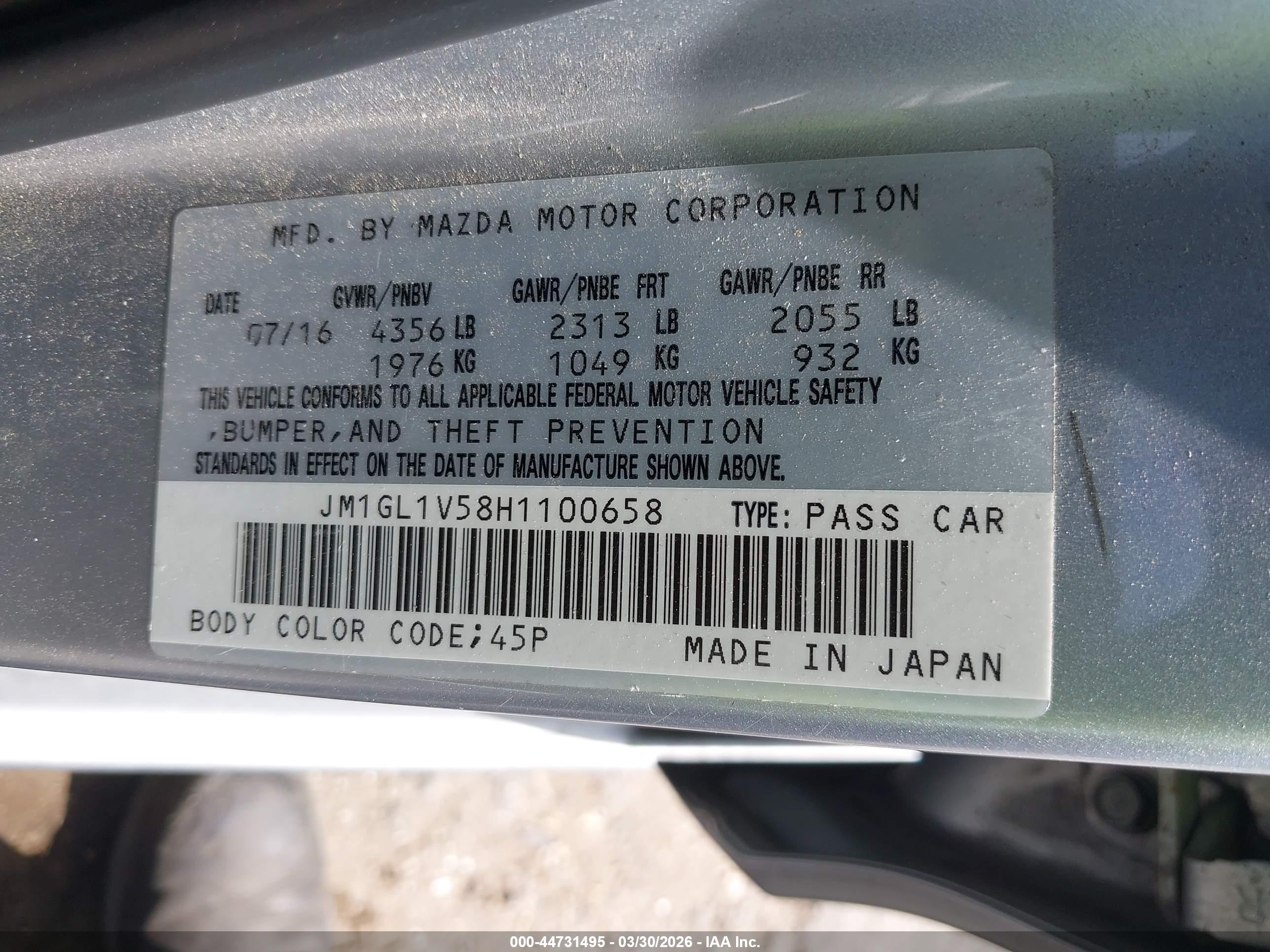 MAZDA MAZDA6 image 9