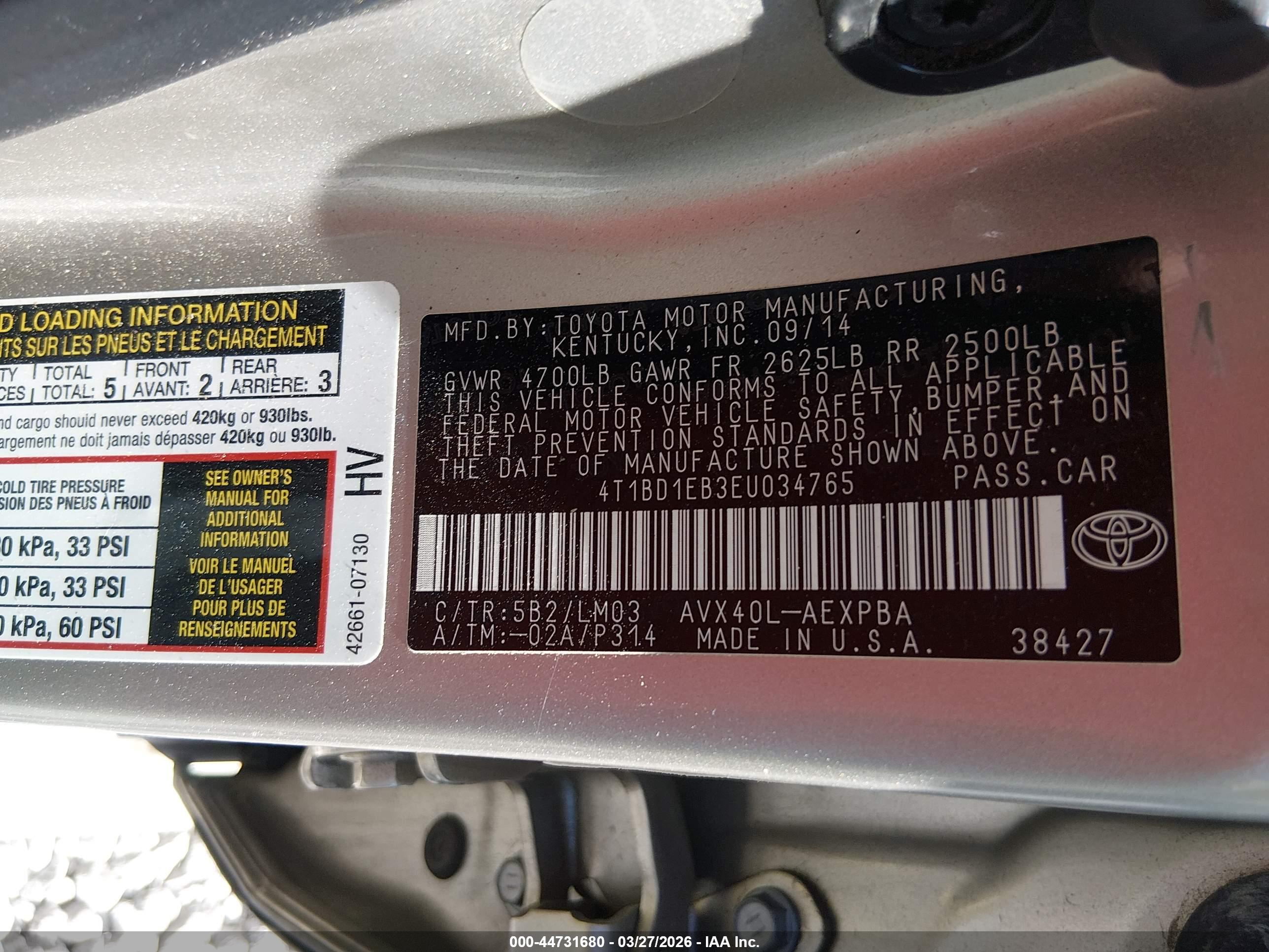 TOYOTA AVALON image 9