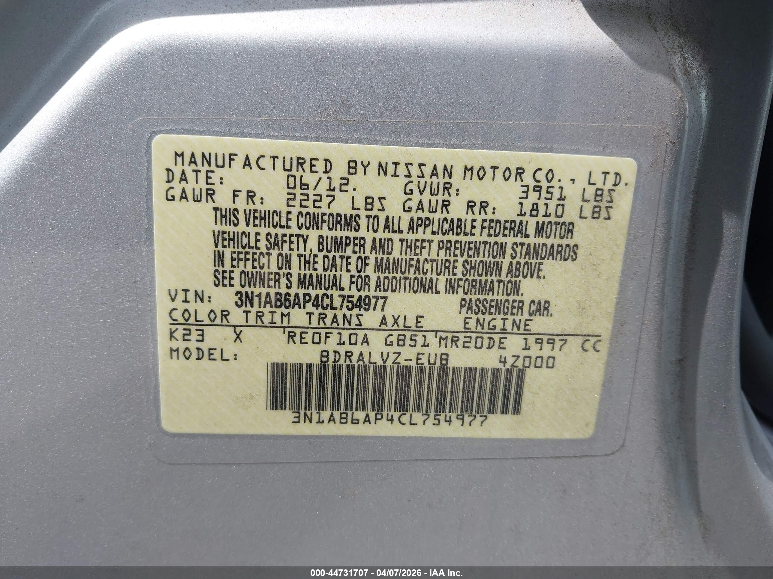 NISSAN SENTRA image 9