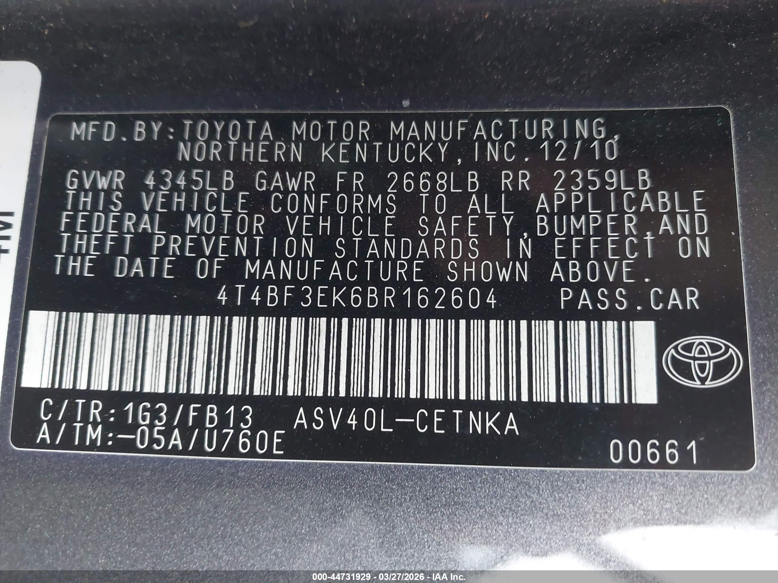 TOYOTA CAMRY image 9