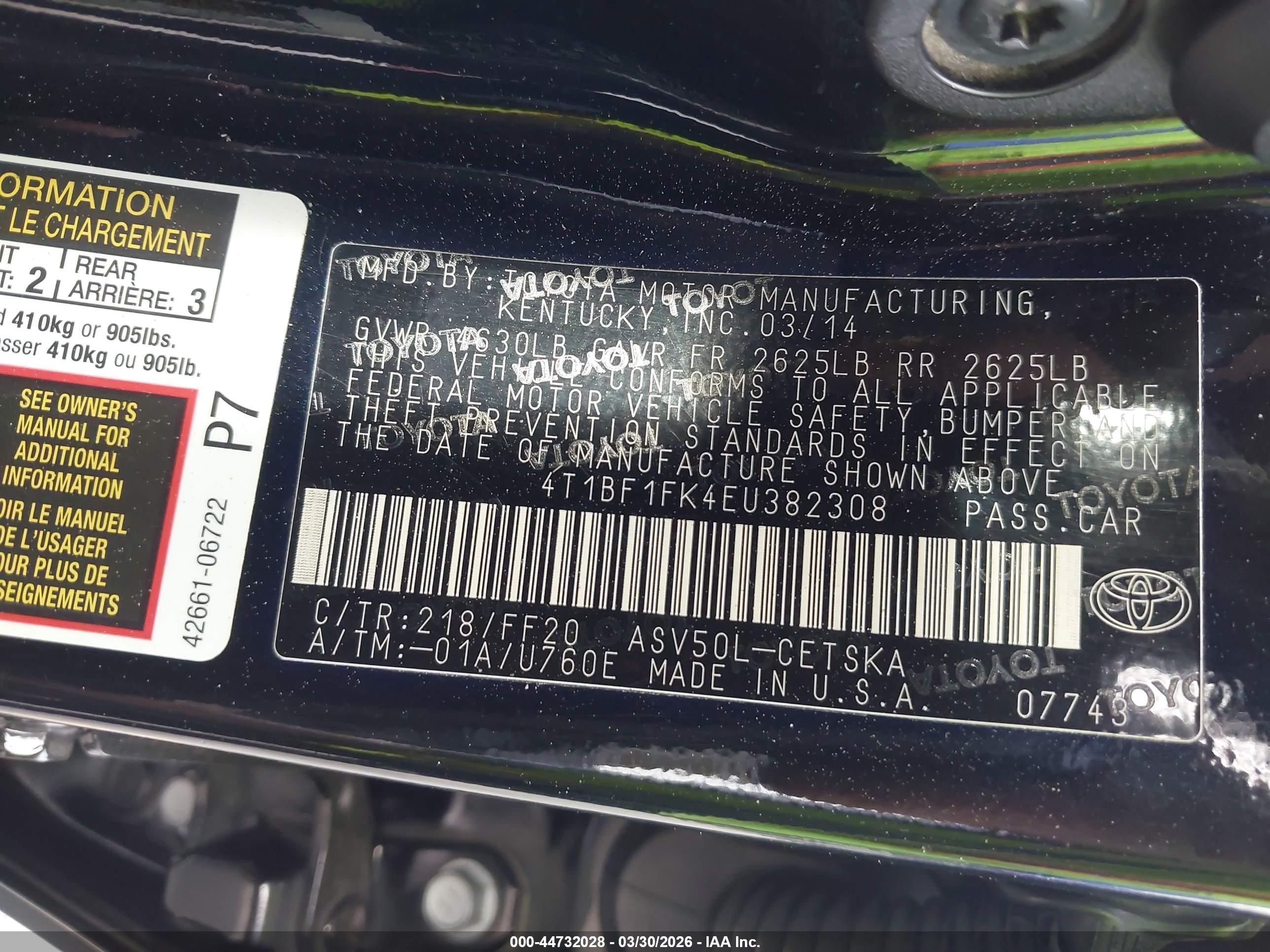 TOYOTA CAMRY image 9
