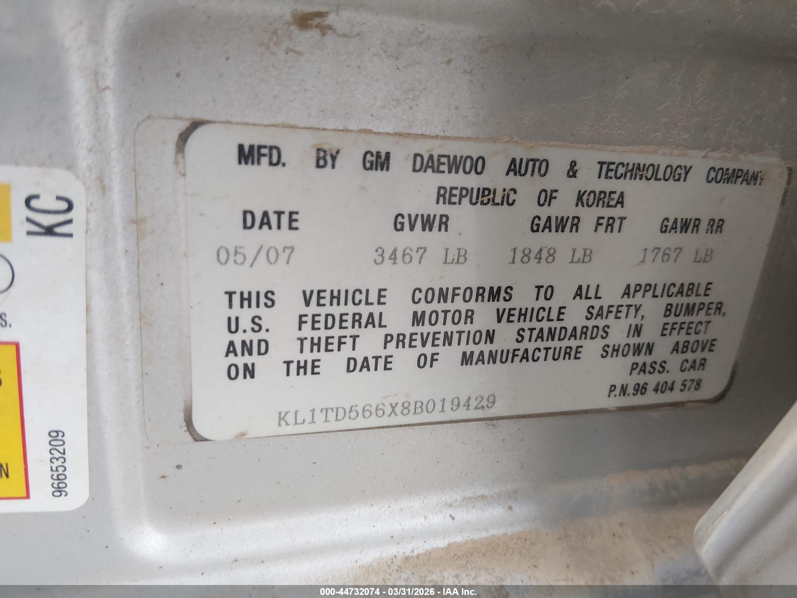 CHEVROLET AVEO image 9