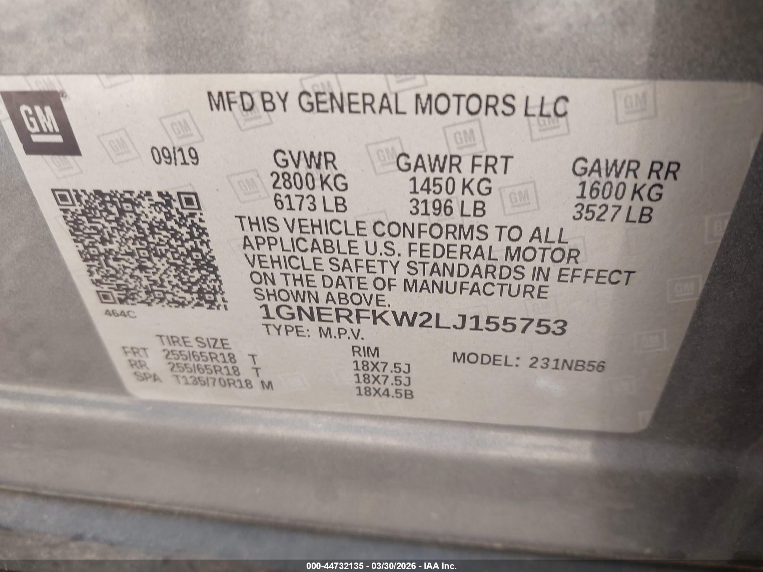 CHEVROLET TRAVERSE image 9