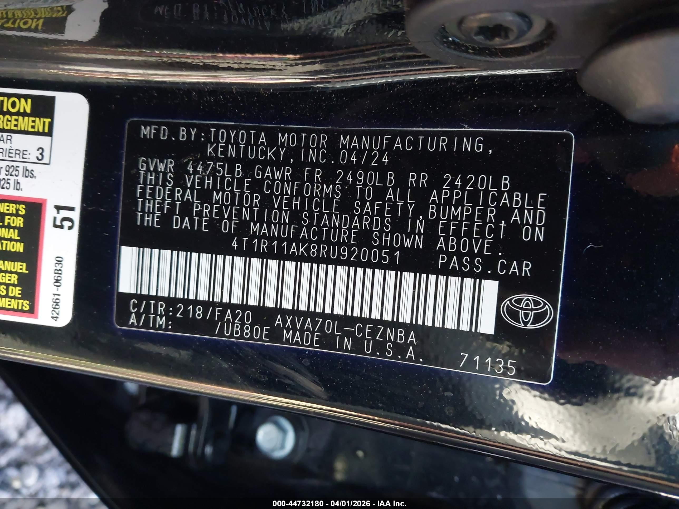 TOYOTA CAMRY image 9