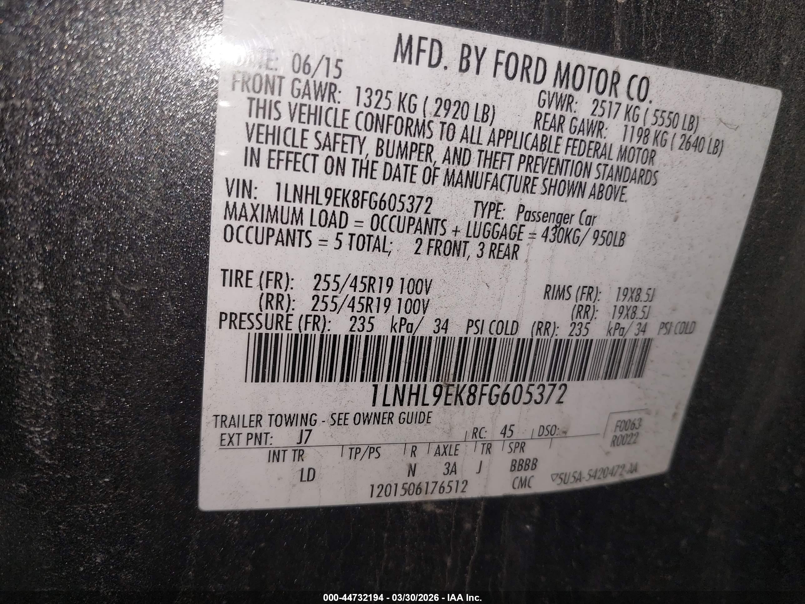 LINCOLN MKS image 9