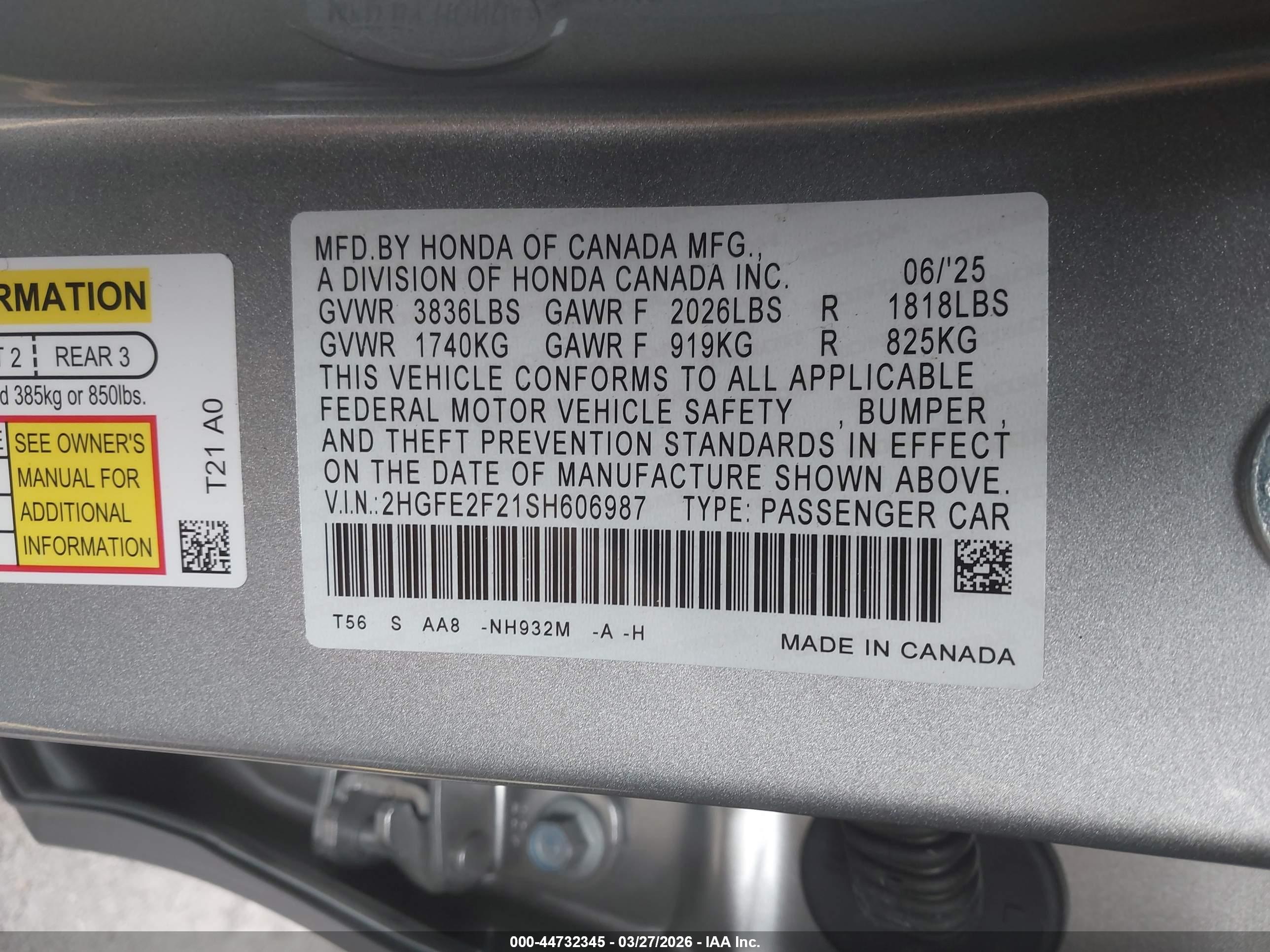 HONDA CIVIC image 9