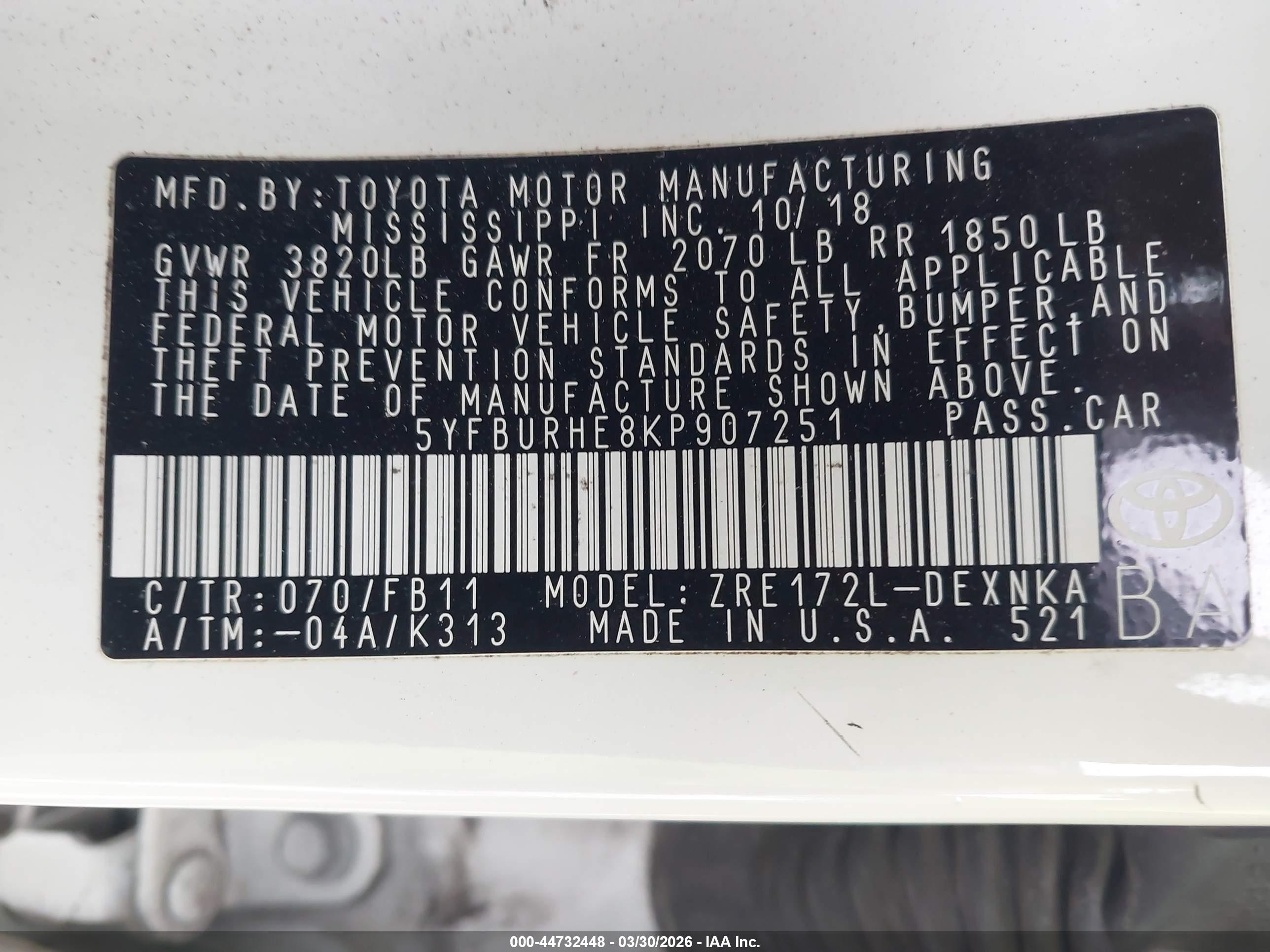 TOYOTA COROLLA image 9
