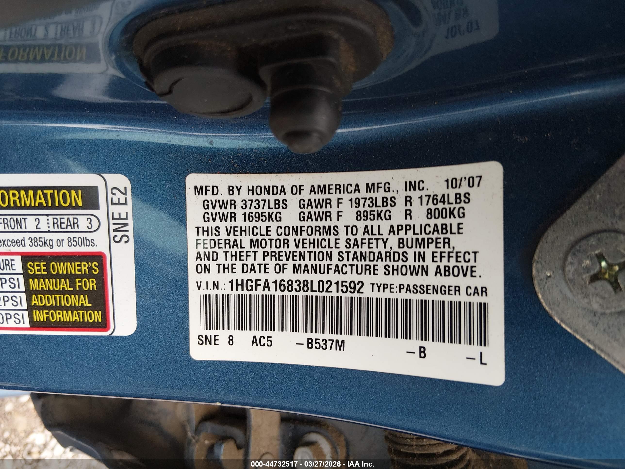 HONDA CIVIC image 9