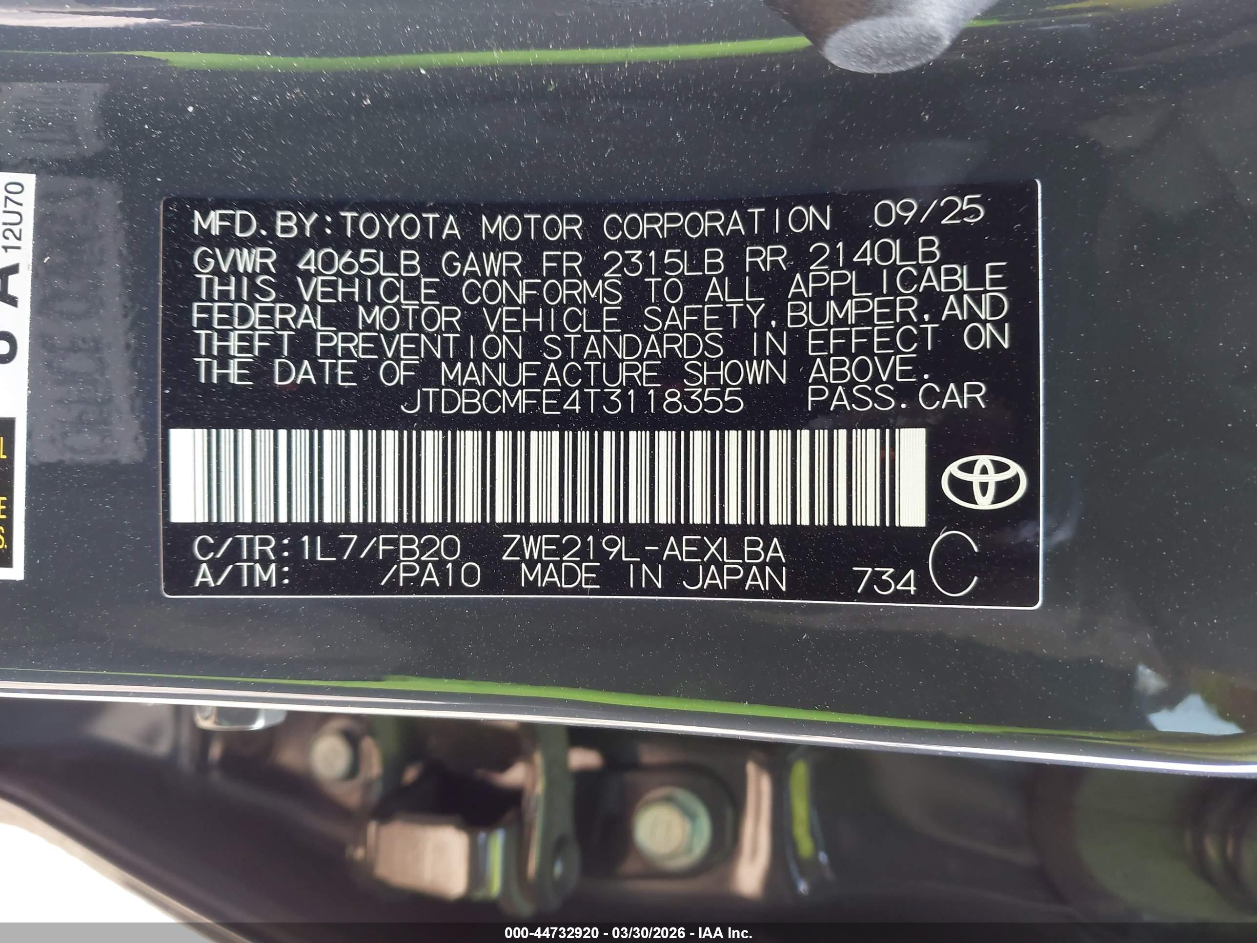 TOYOTA COROLLA image 9
