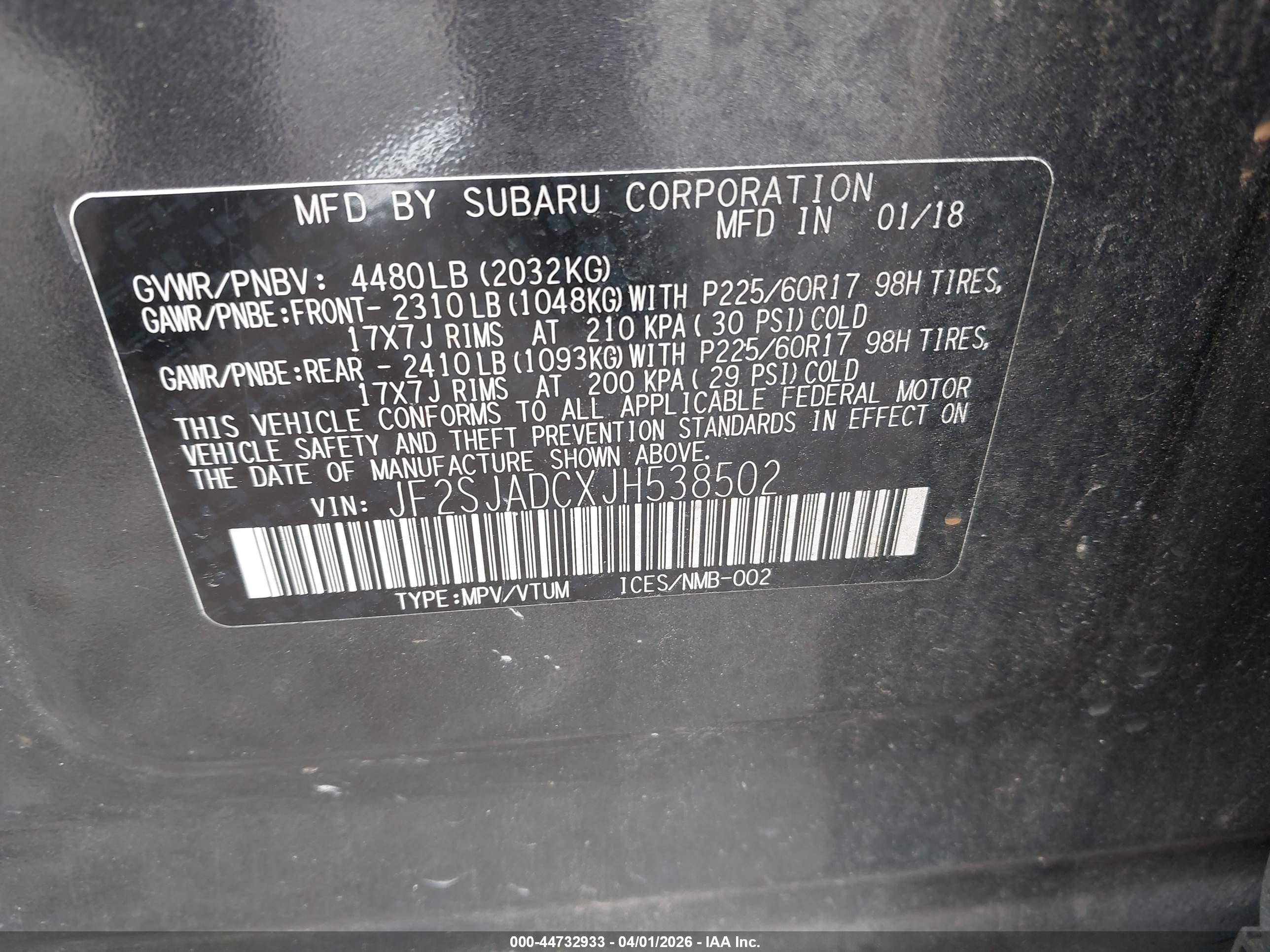 SUBARU FORESTER image 9