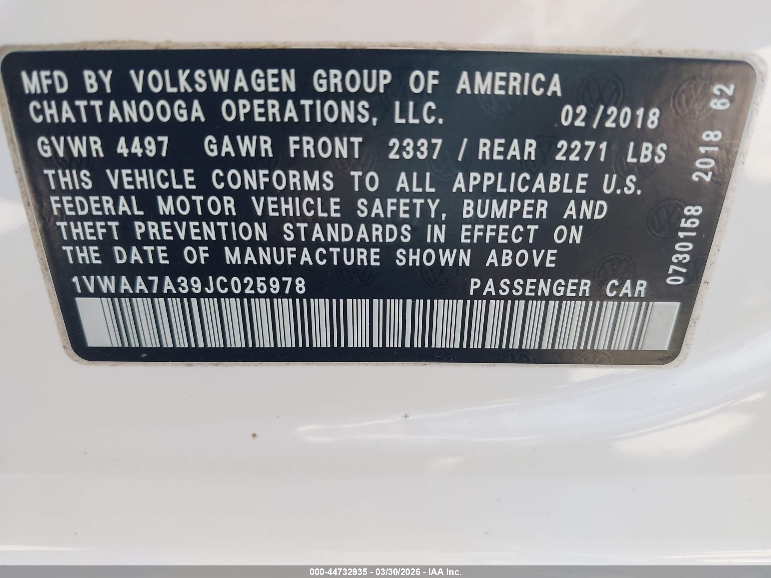 VOLKSWAGEN PASSAT image 9