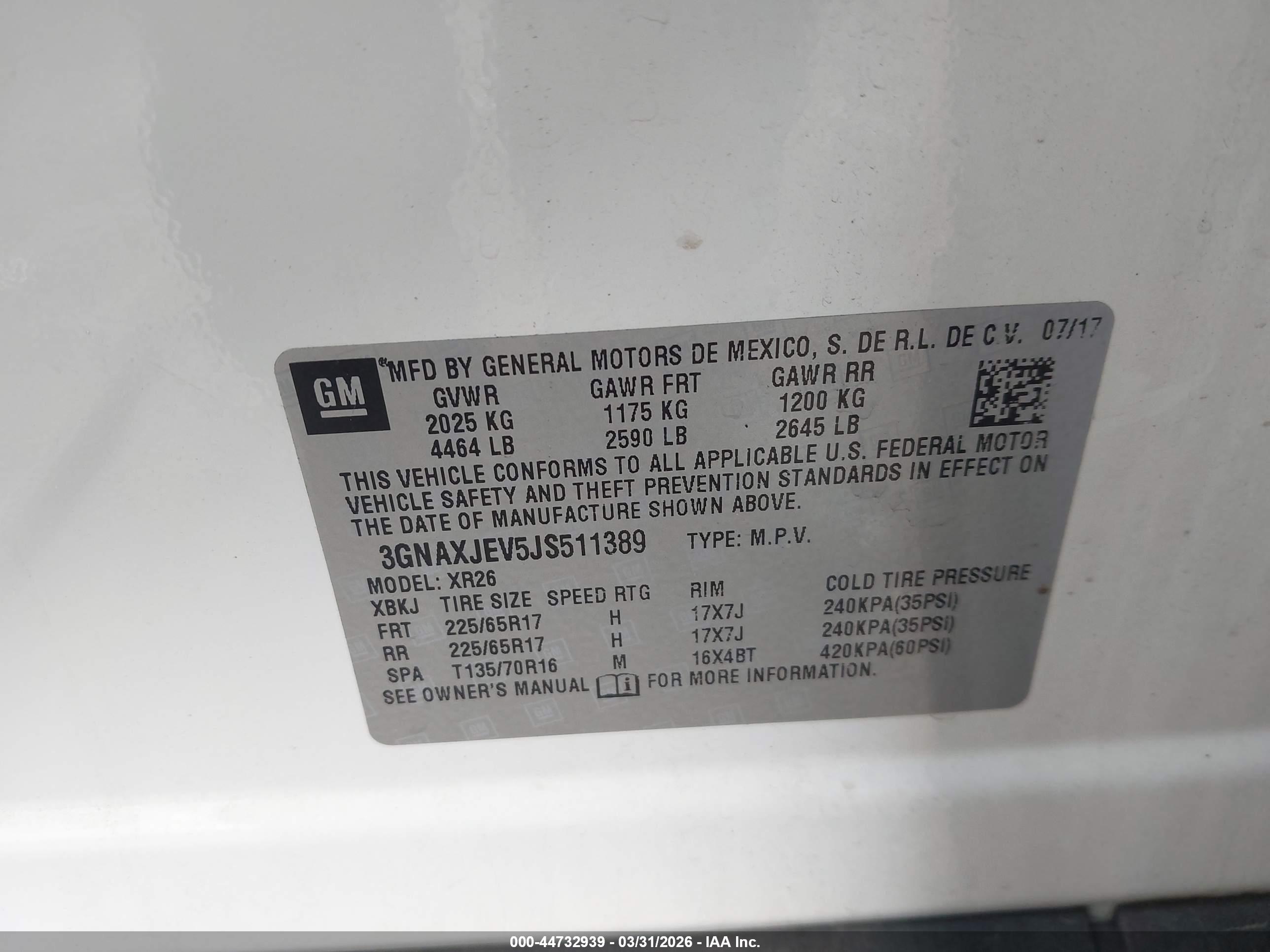 CHEVROLET EQUINOX image 9