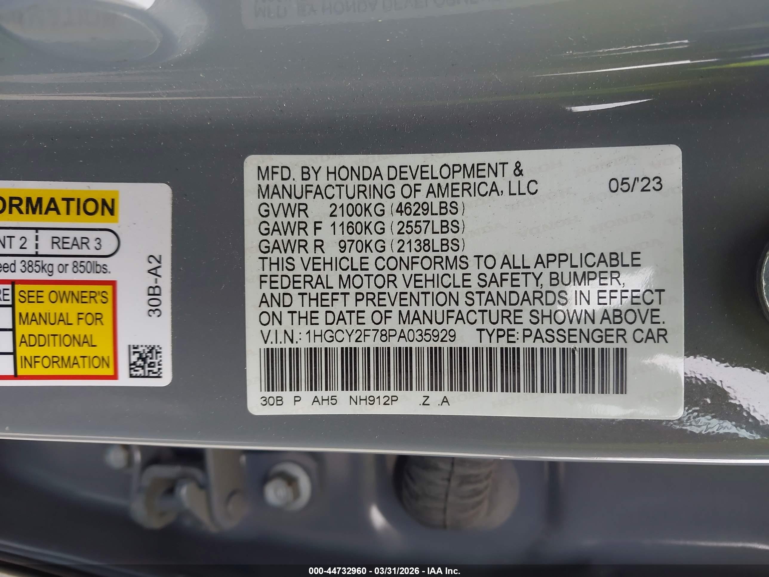 HONDA ACCORD image 9