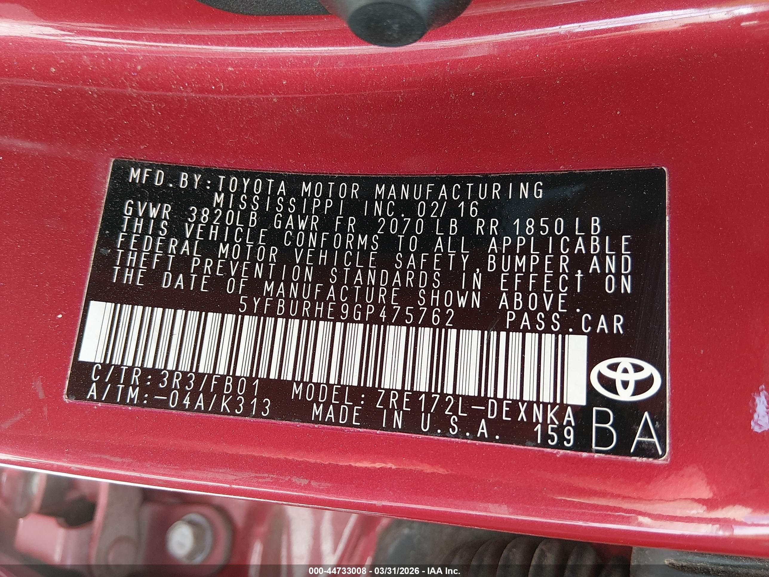 TOYOTA COROLLA image 9