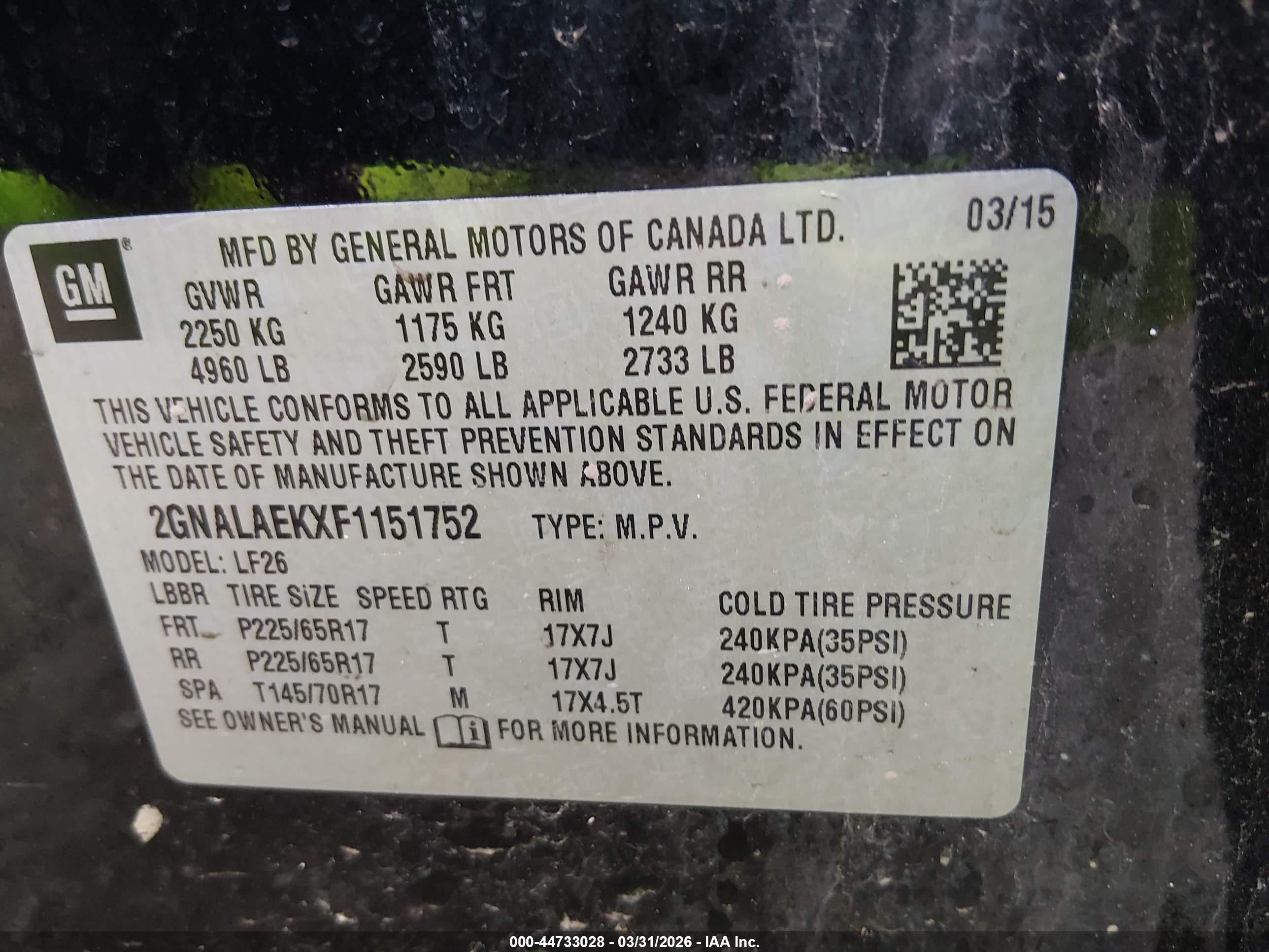 CHEVROLET EQUINOX image 9