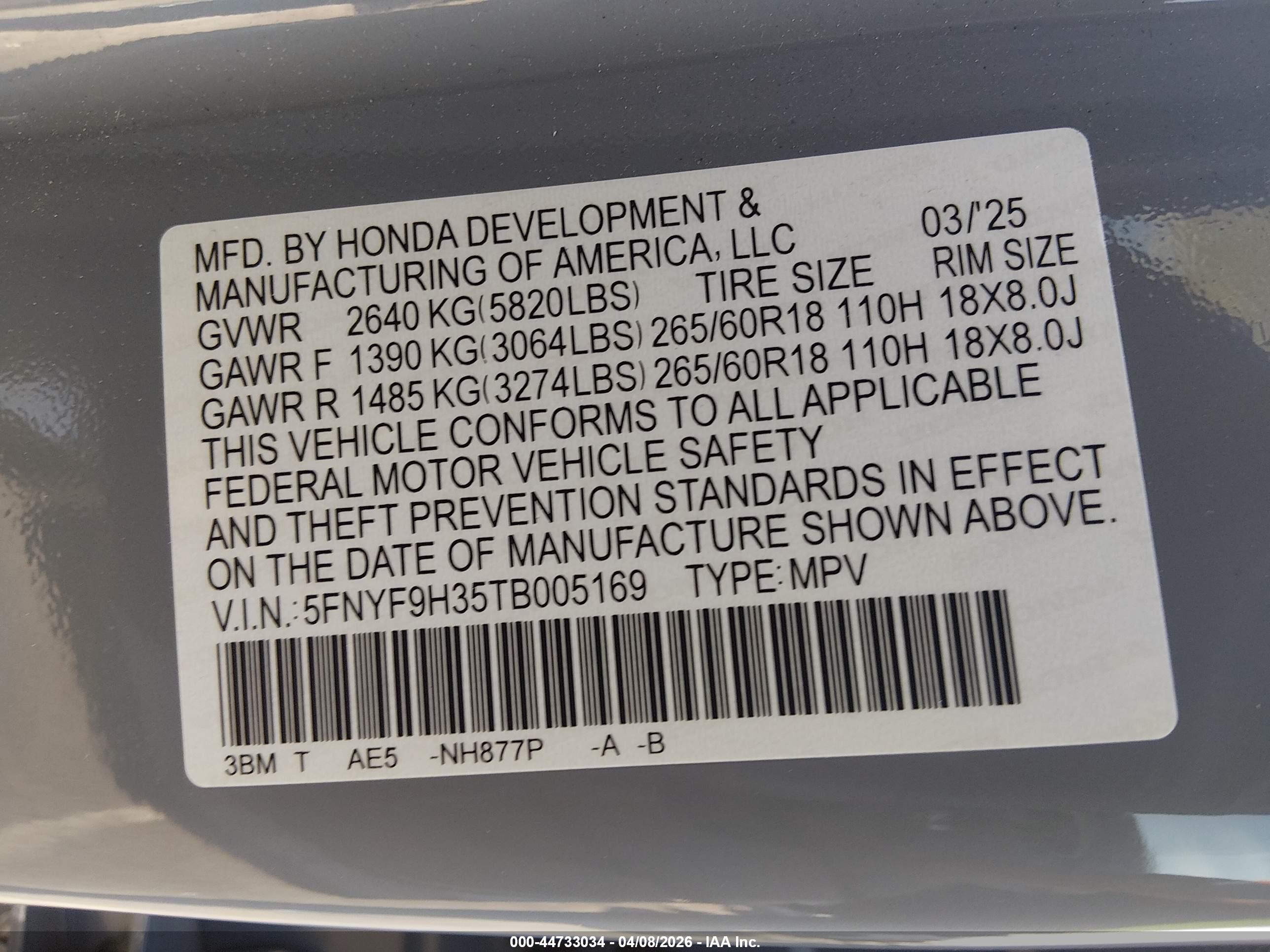 HONDA PASSPORT image 9