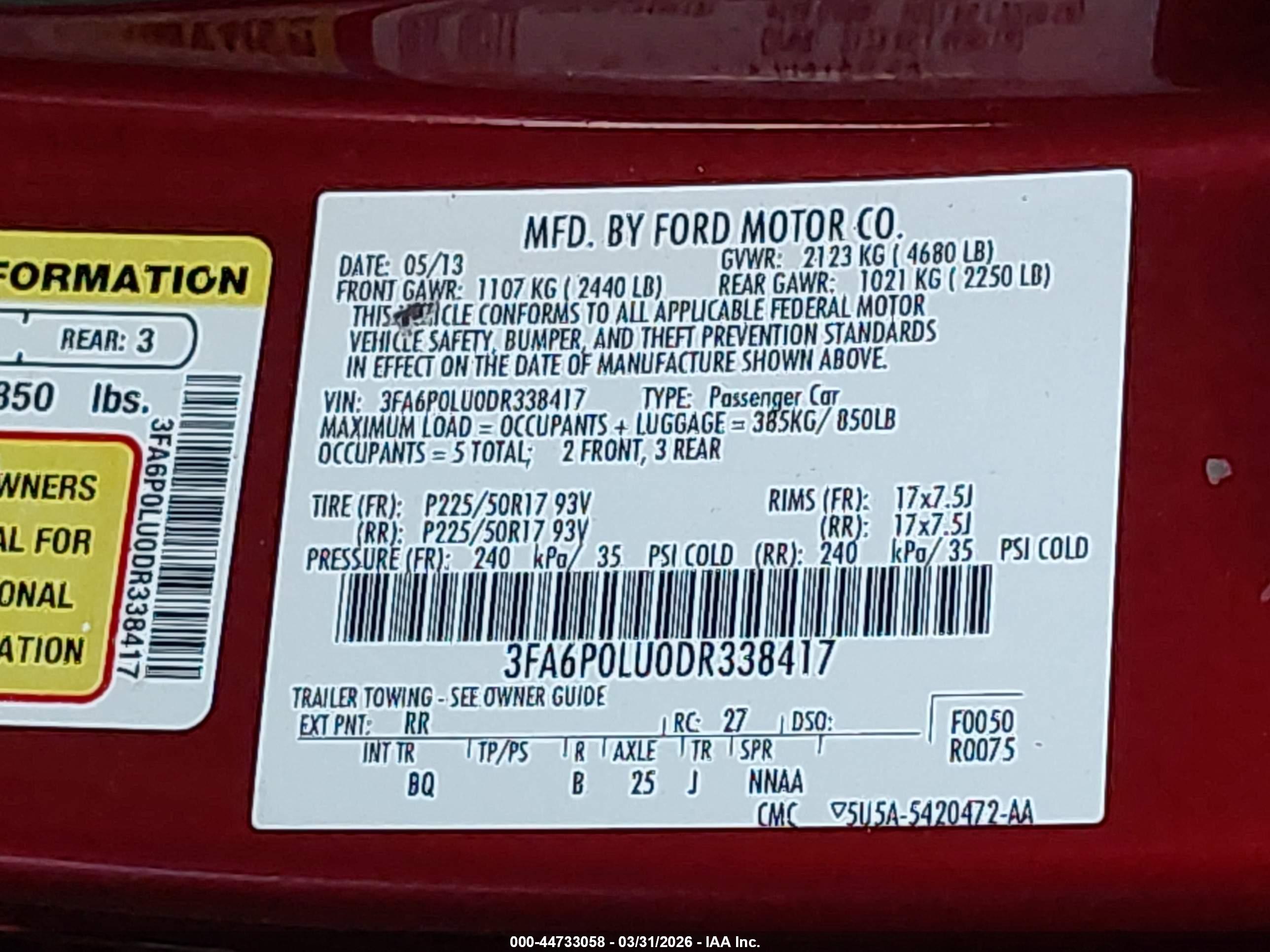 FORD FUSION image 9
