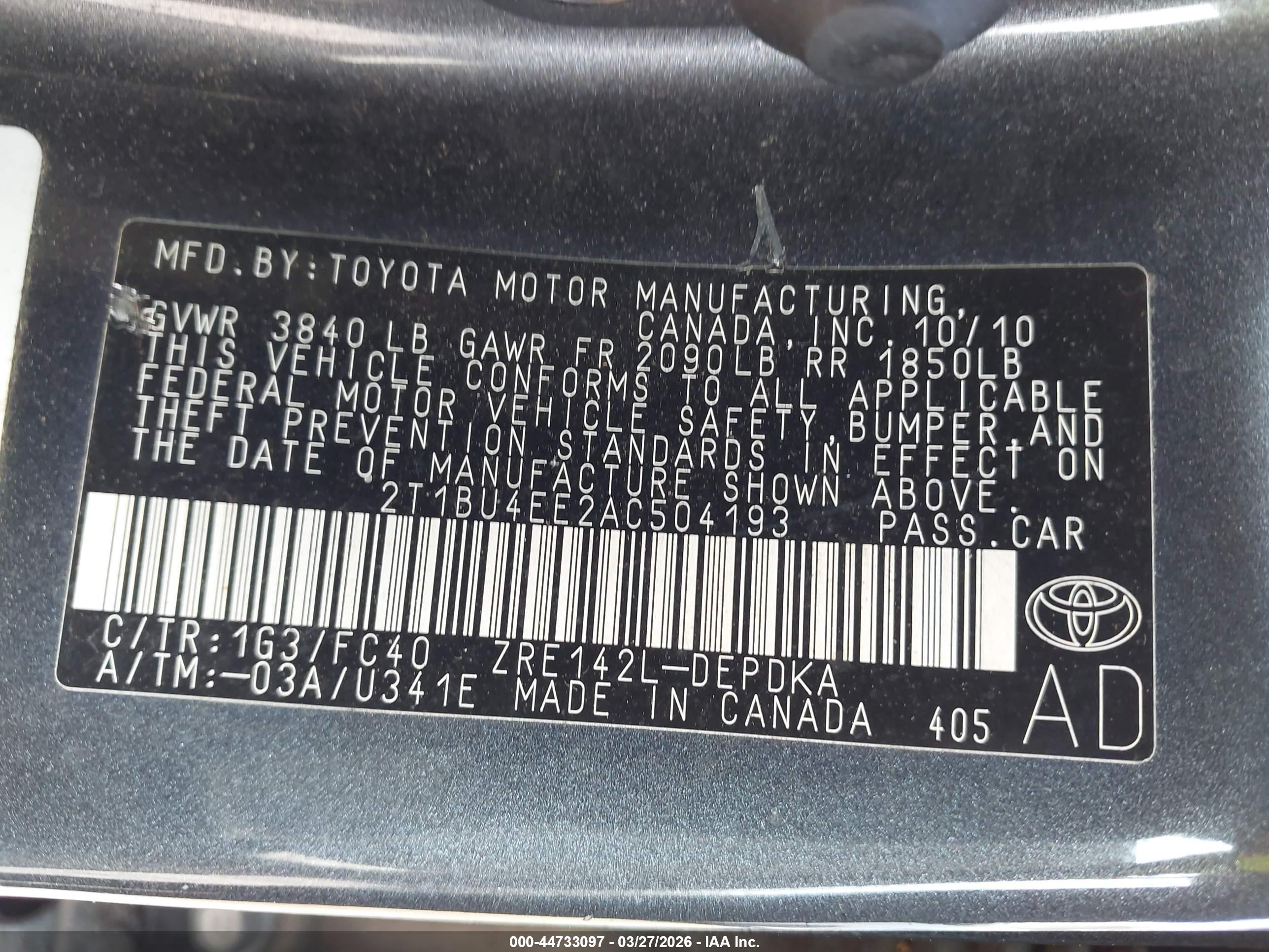 TOYOTA COROLLA image 9