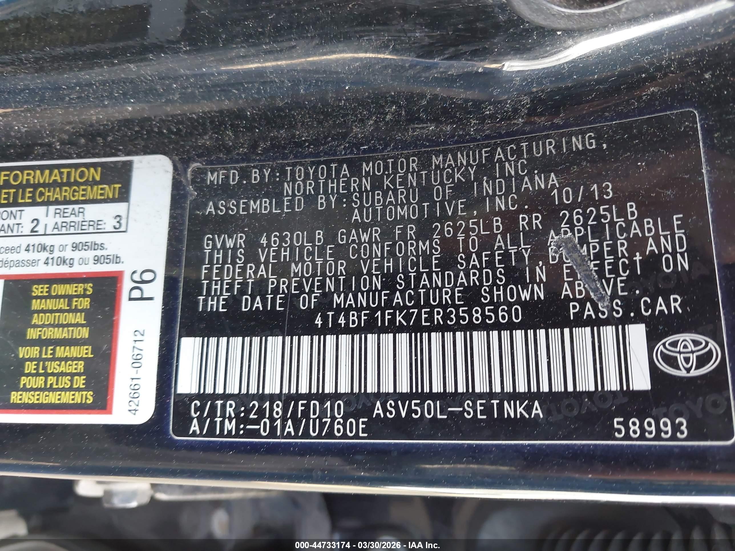 TOYOTA CAMRY image 9