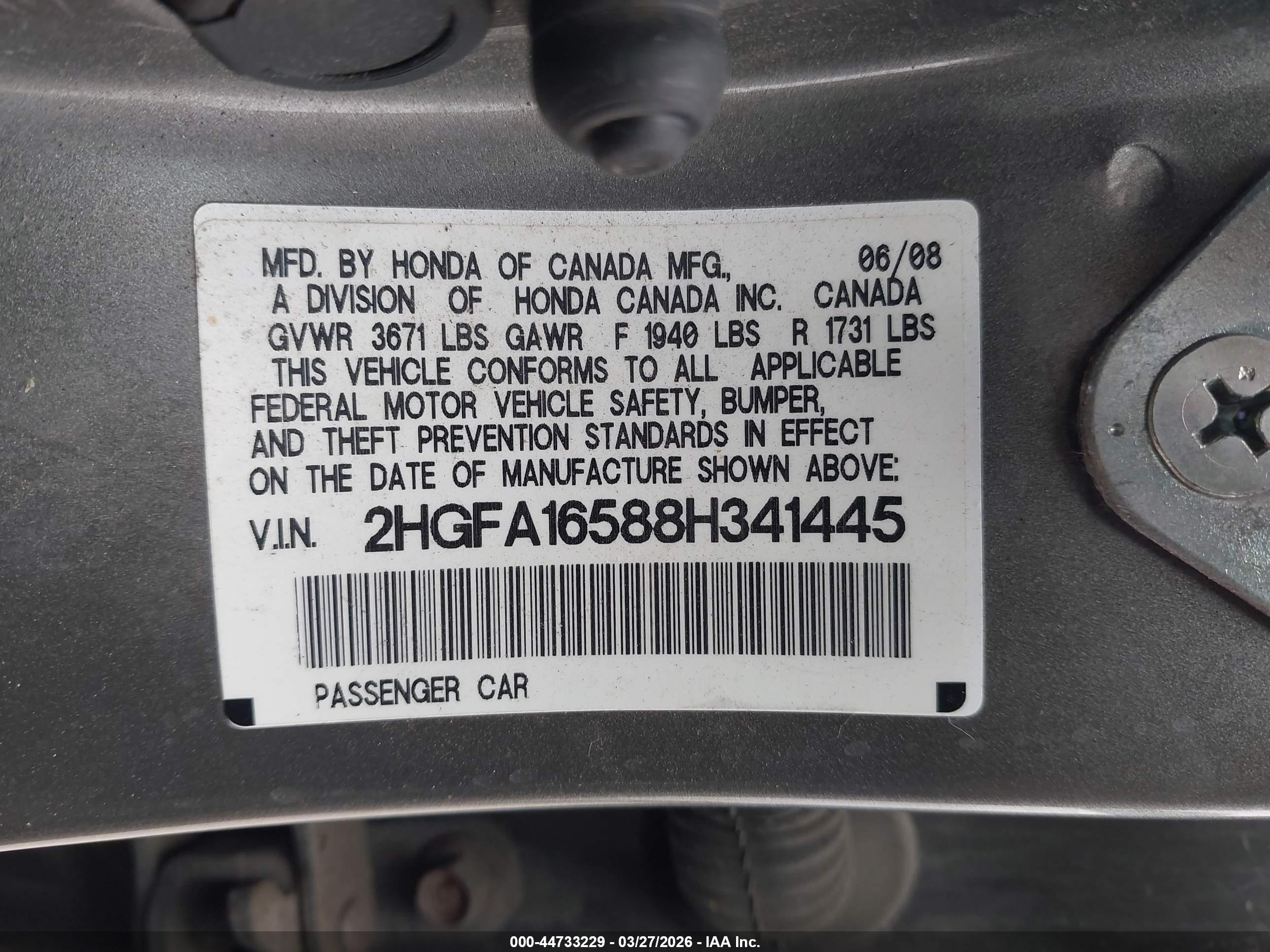 HONDA CIVIC image 9