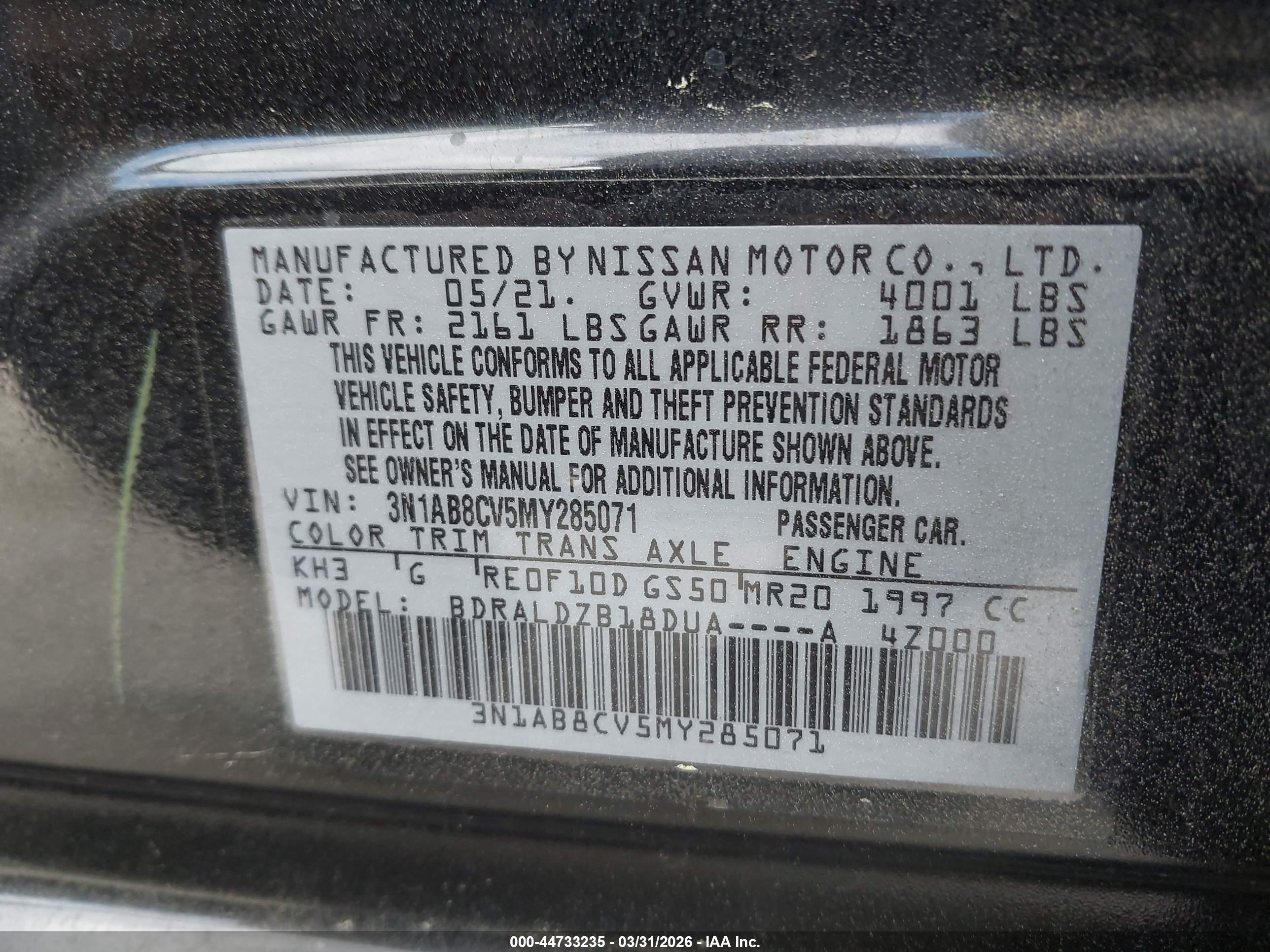 NISSAN SENTRA image 9