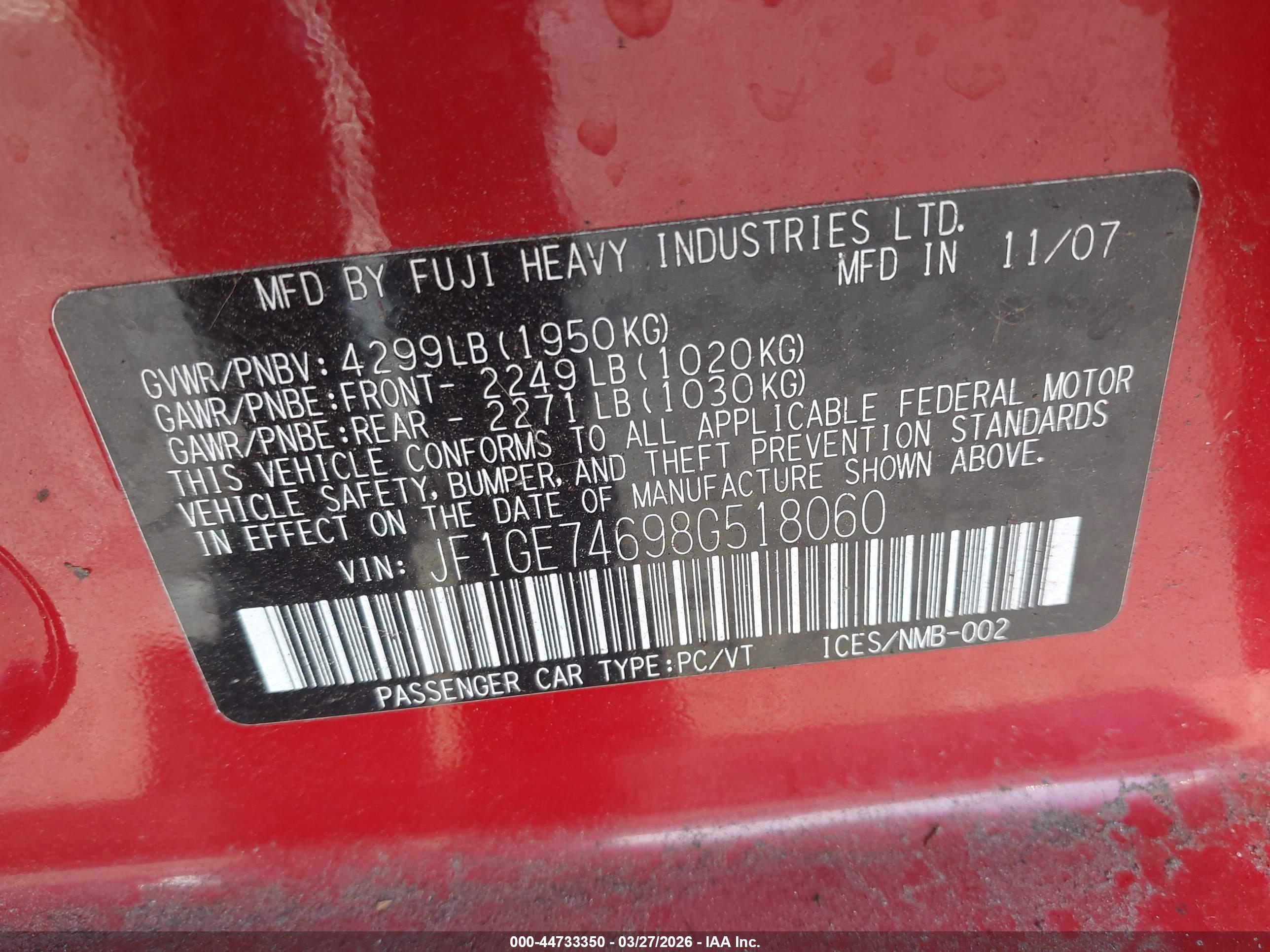 SUBARU IMPREZA image 9