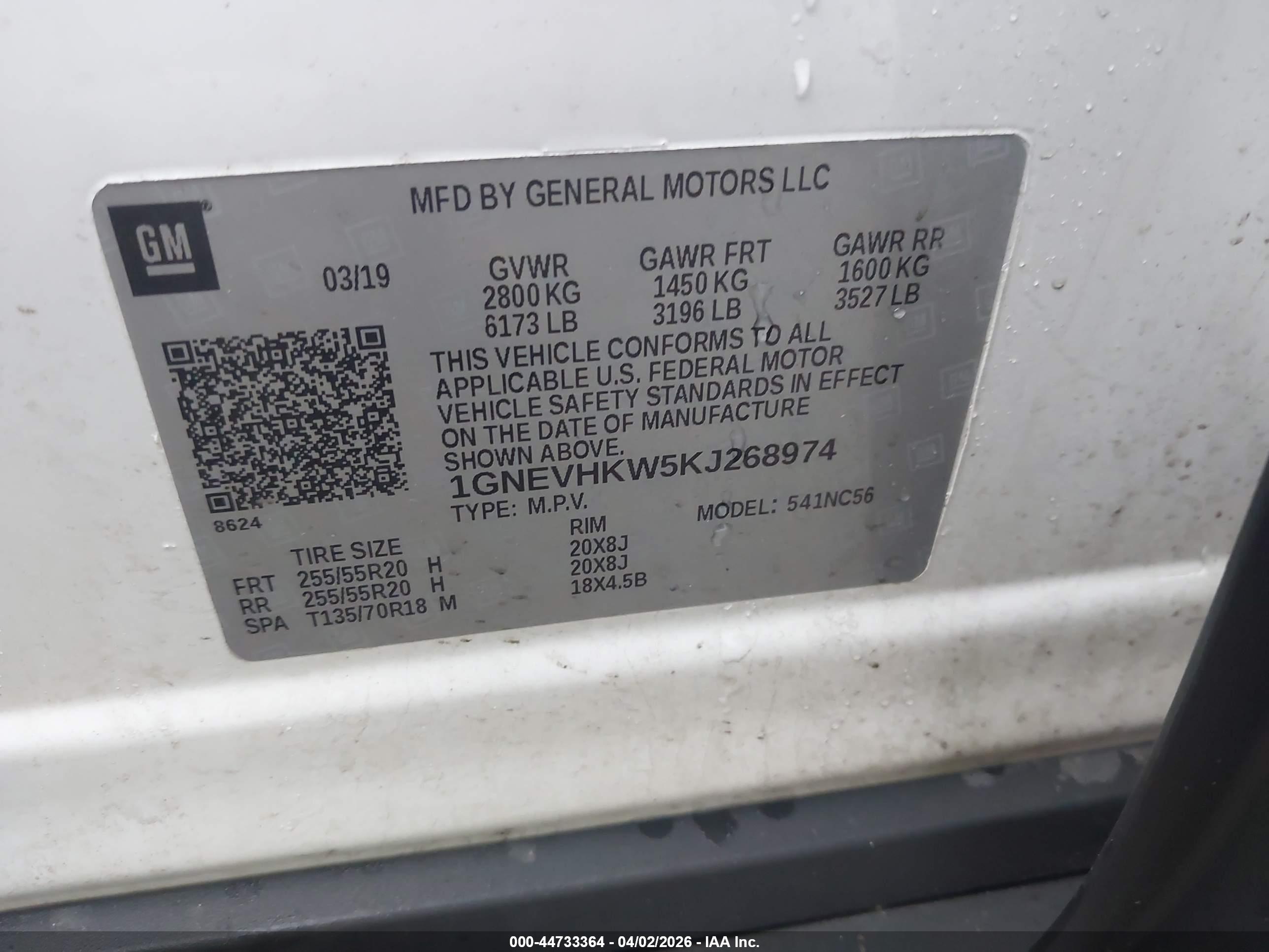 CHEVROLET TRAVERSE image 9