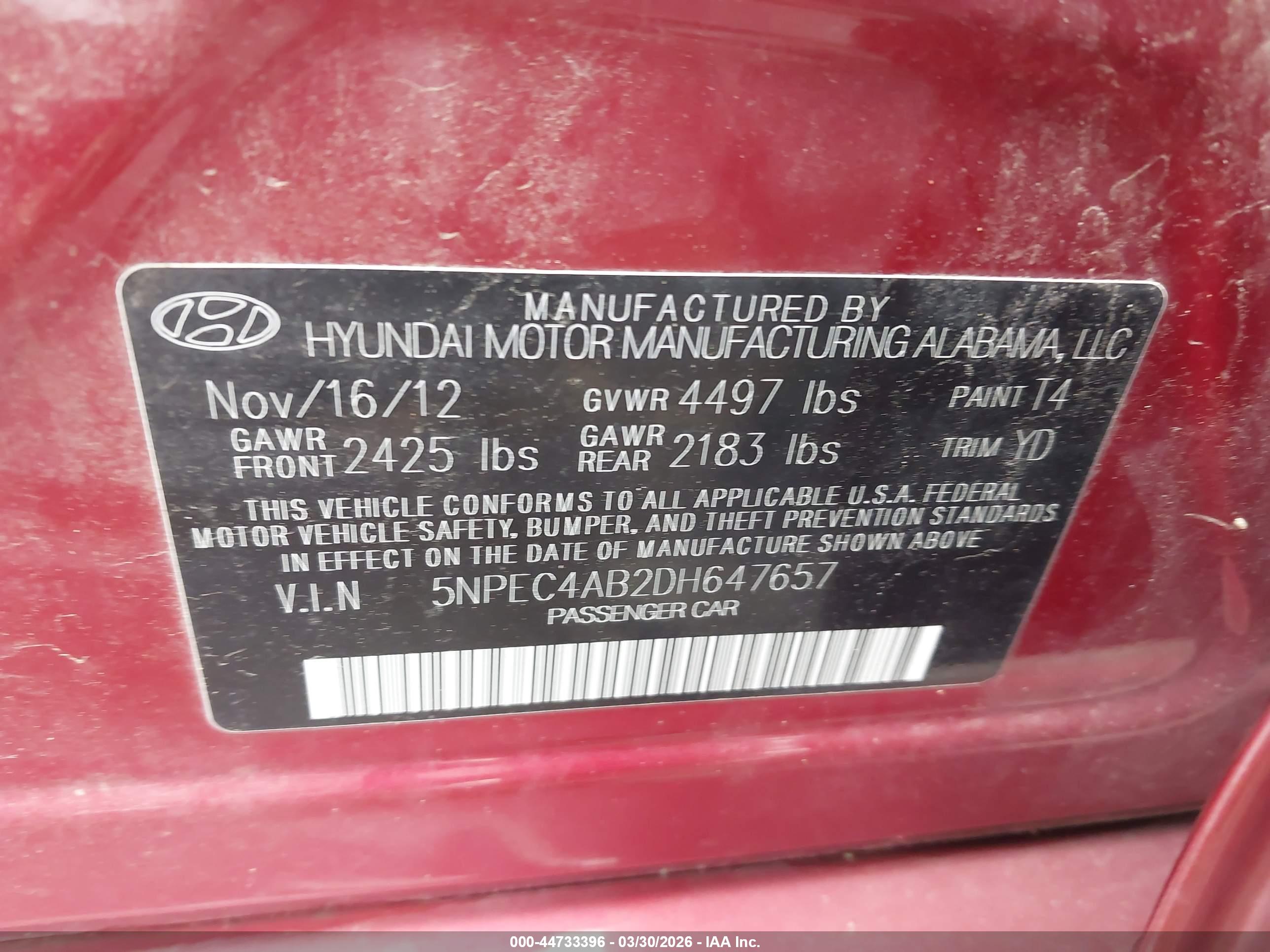 HYUNDAI SONATA image 9