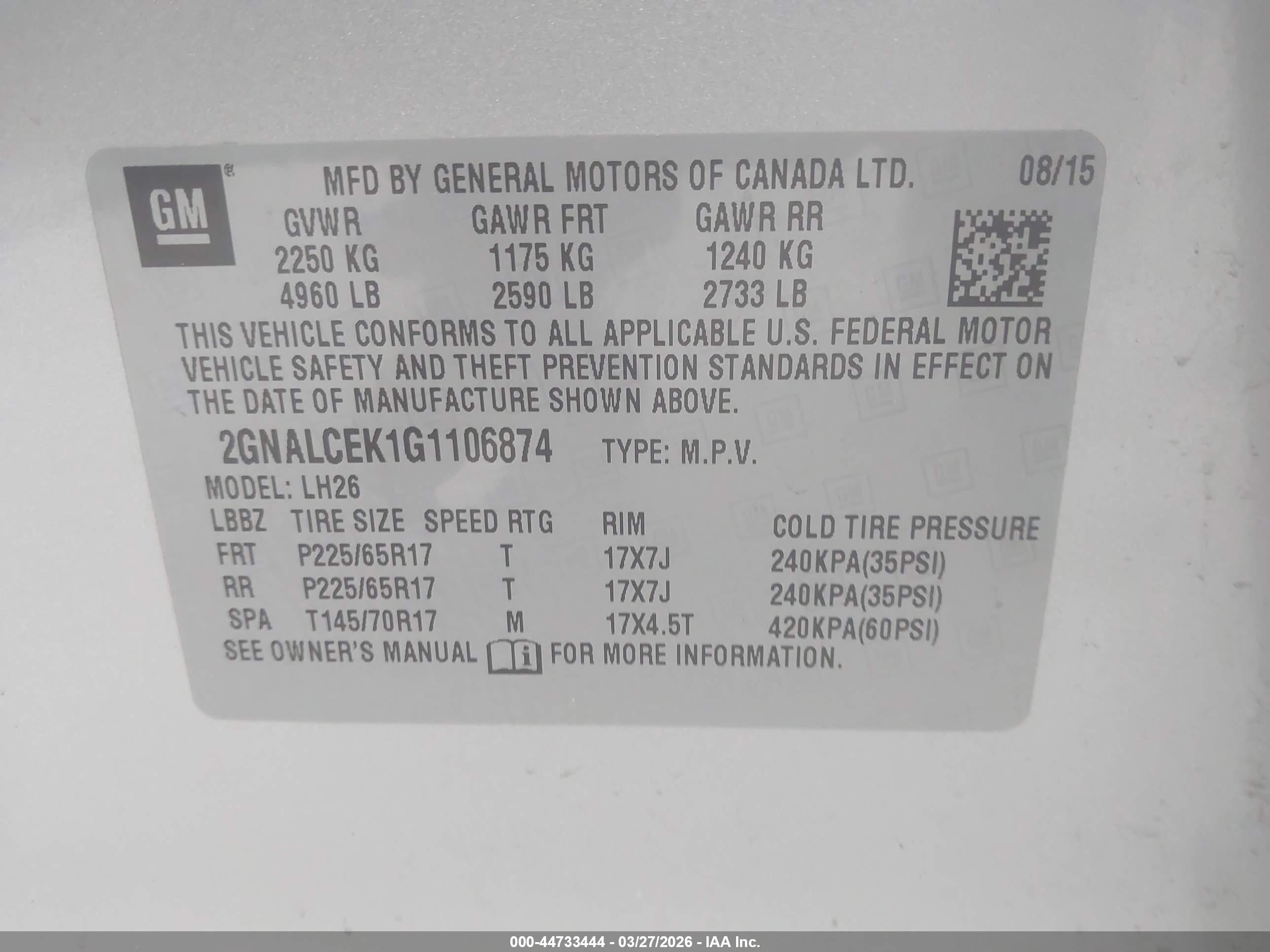 CHEVROLET EQUINOX image 9