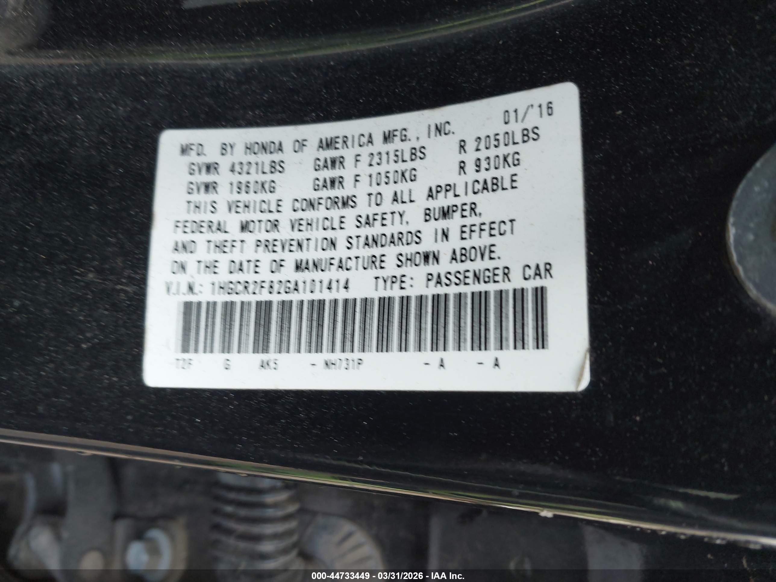 HONDA ACCORD image 9