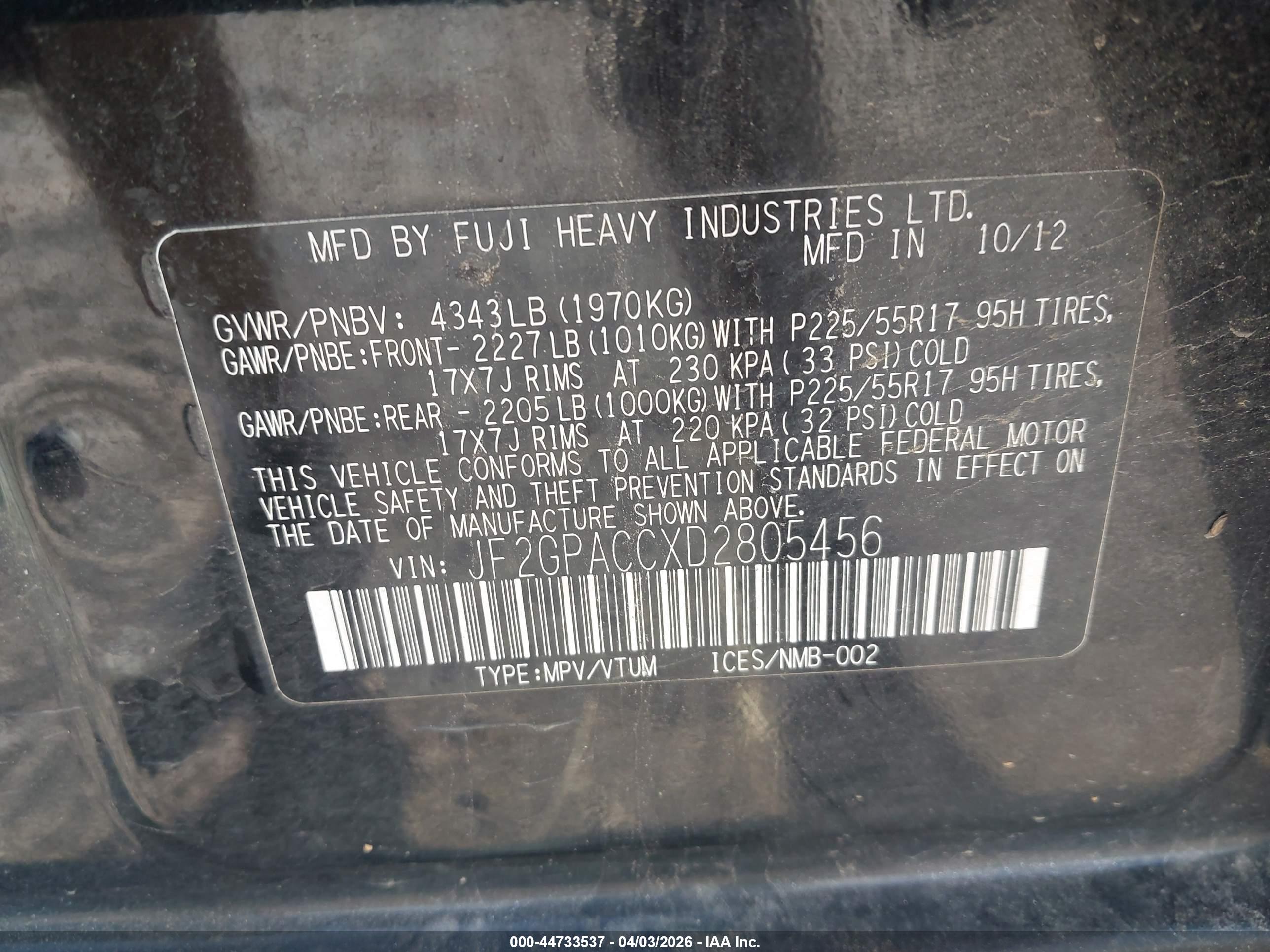 SUBARU XV image 9