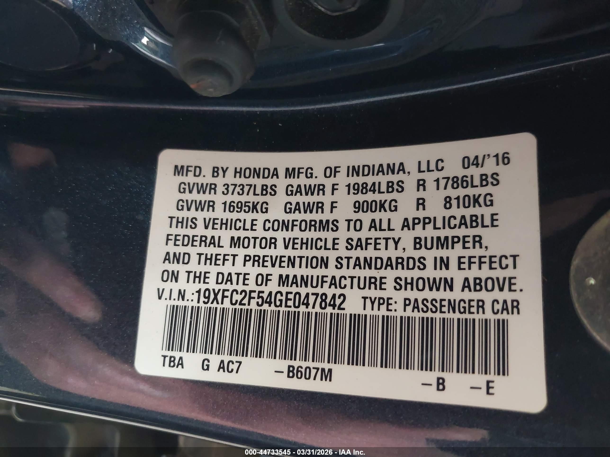 HONDA CIVIC image 9