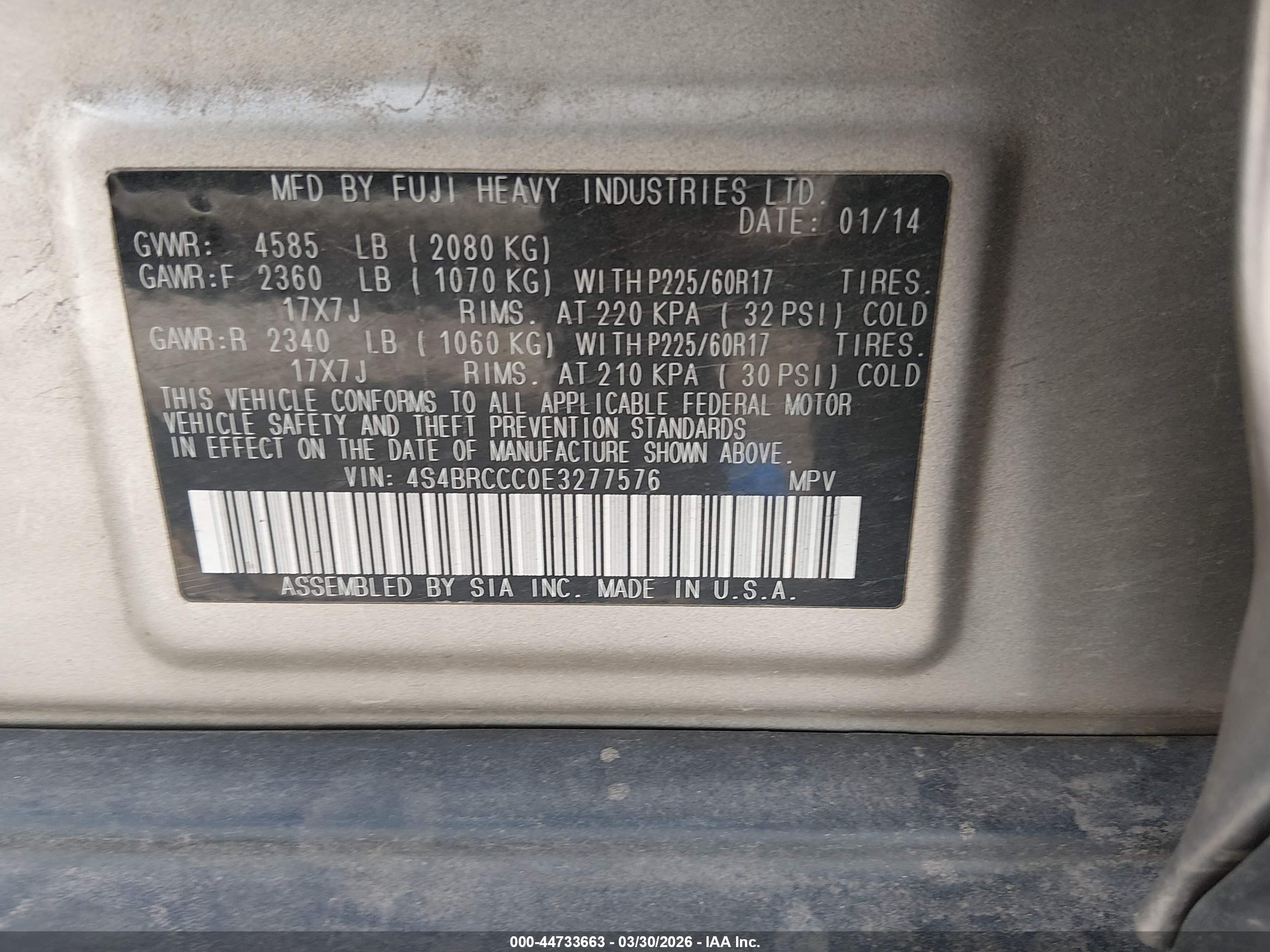 SUBARU OUTBACK image 9
