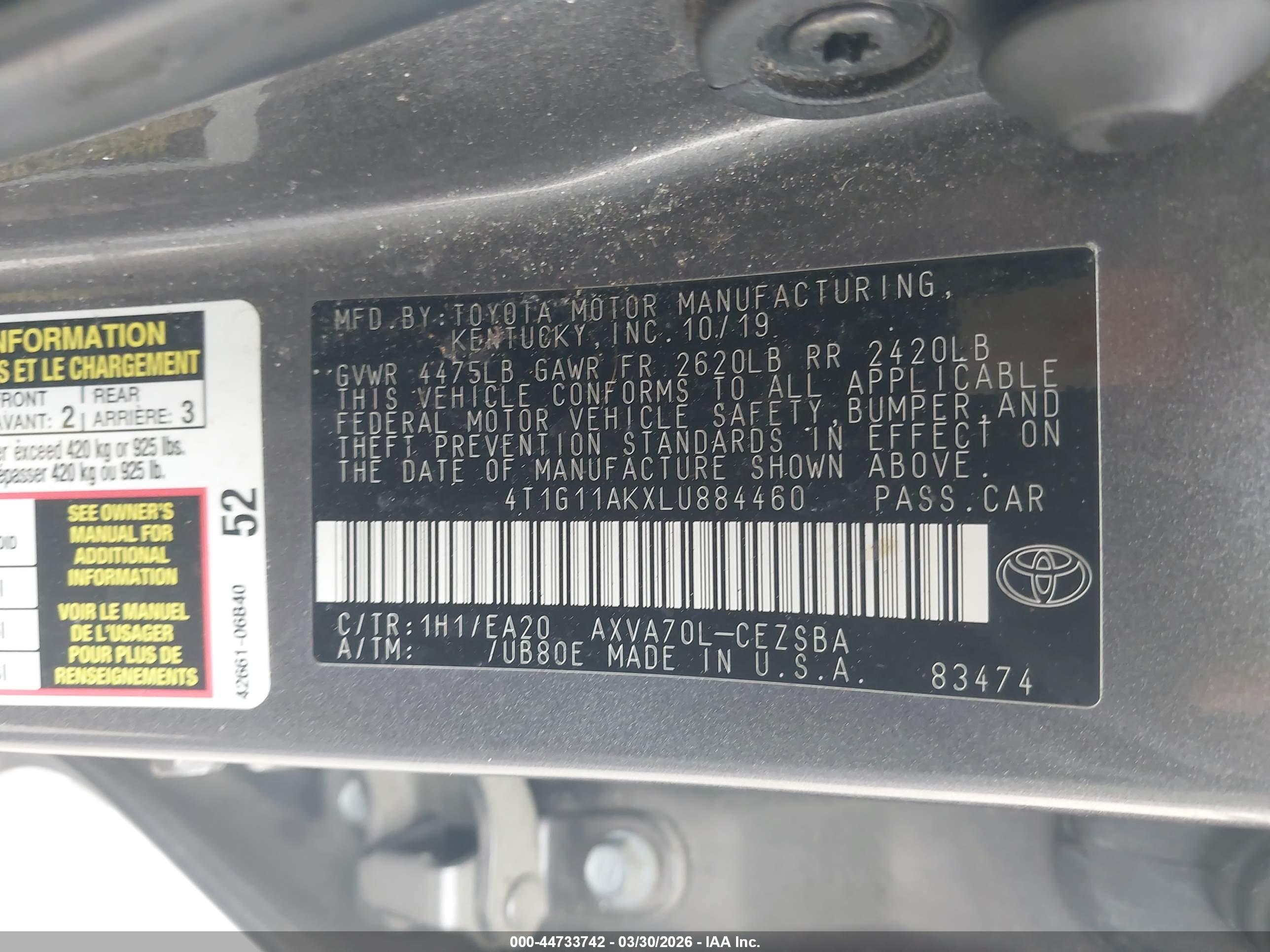TOYOTA CAMRY image 9