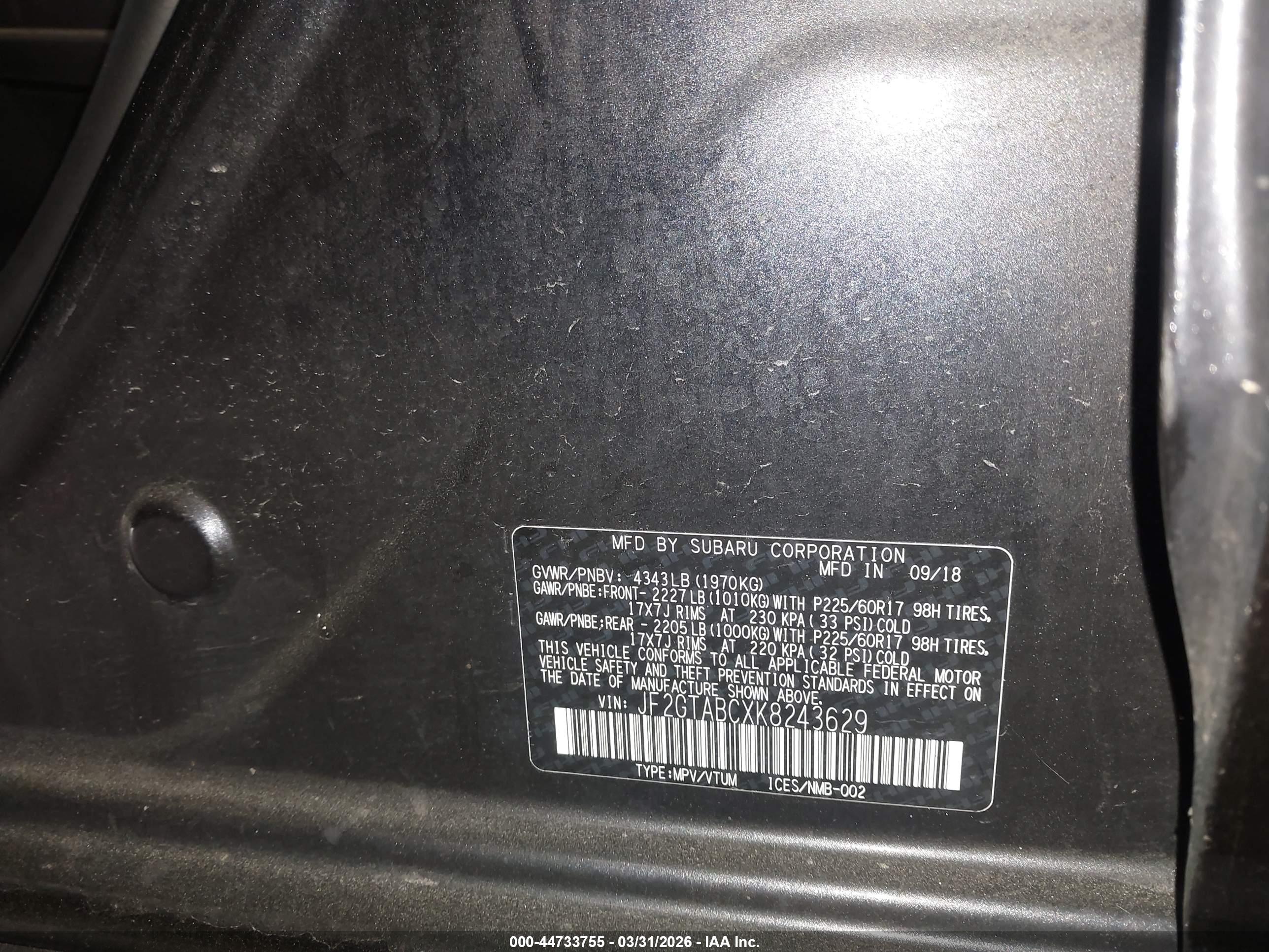 SUBARU CROSSTREK image 9