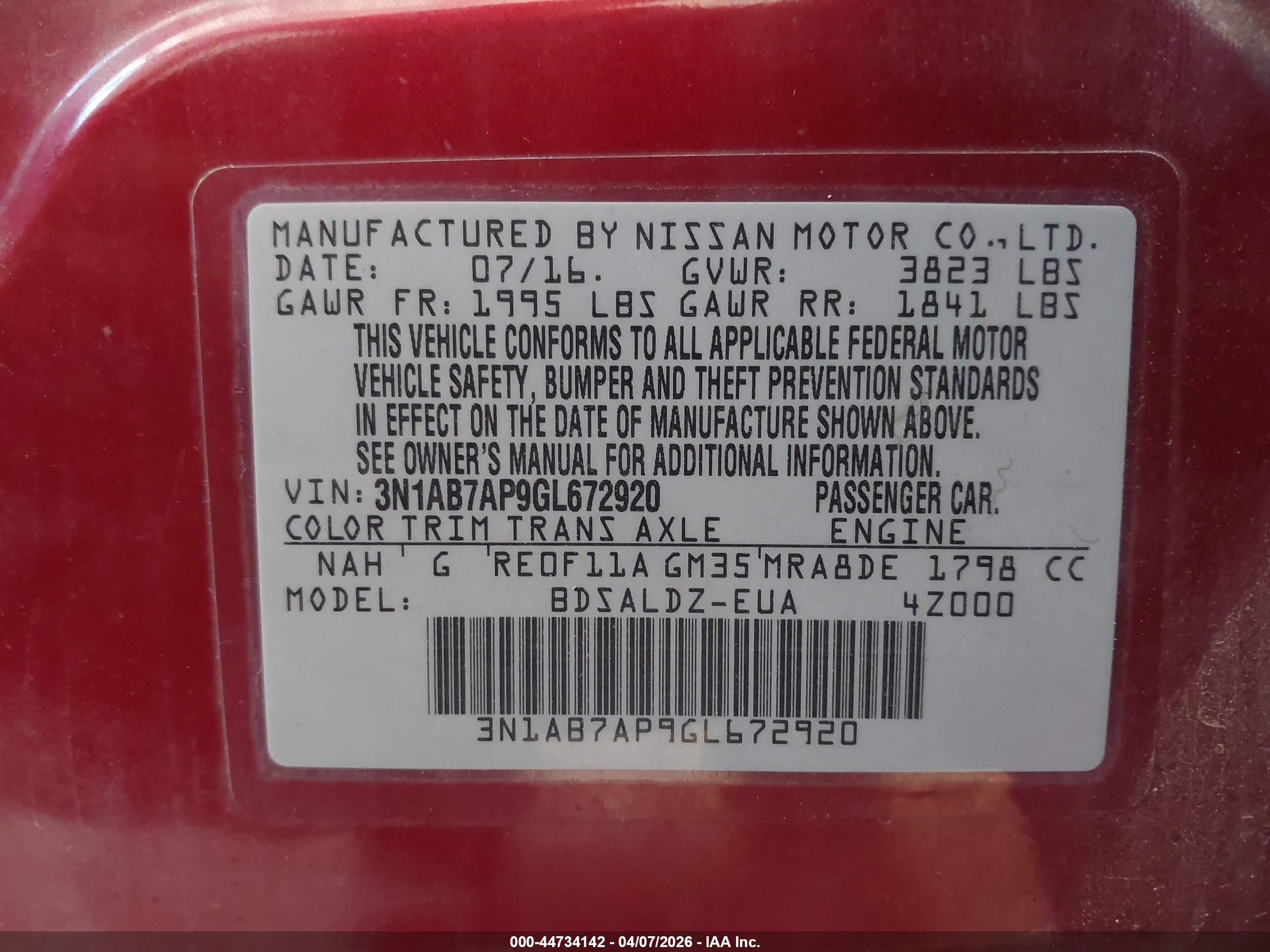 NISSAN SENTRA image 9