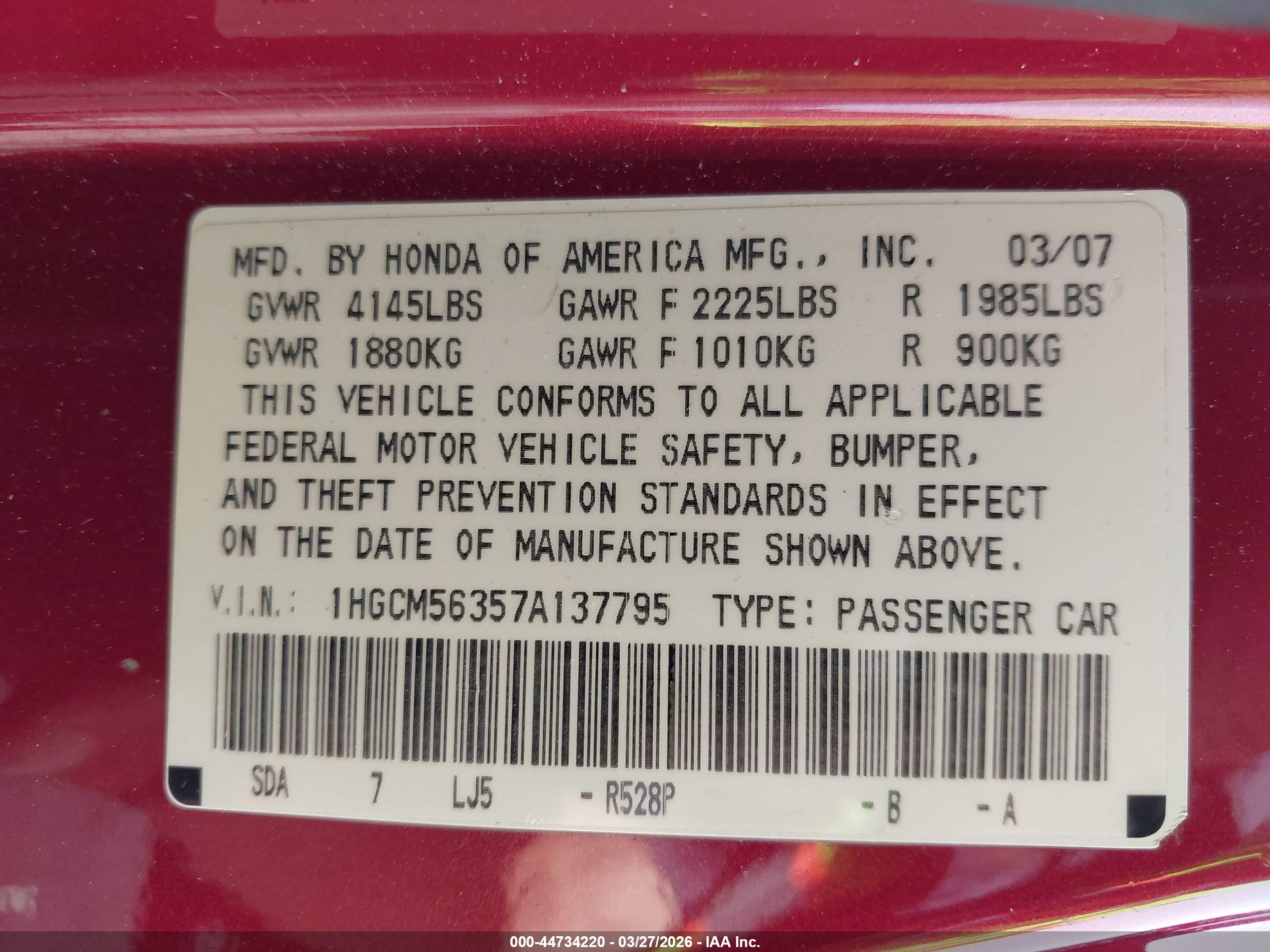 HONDA ACCORD image 9