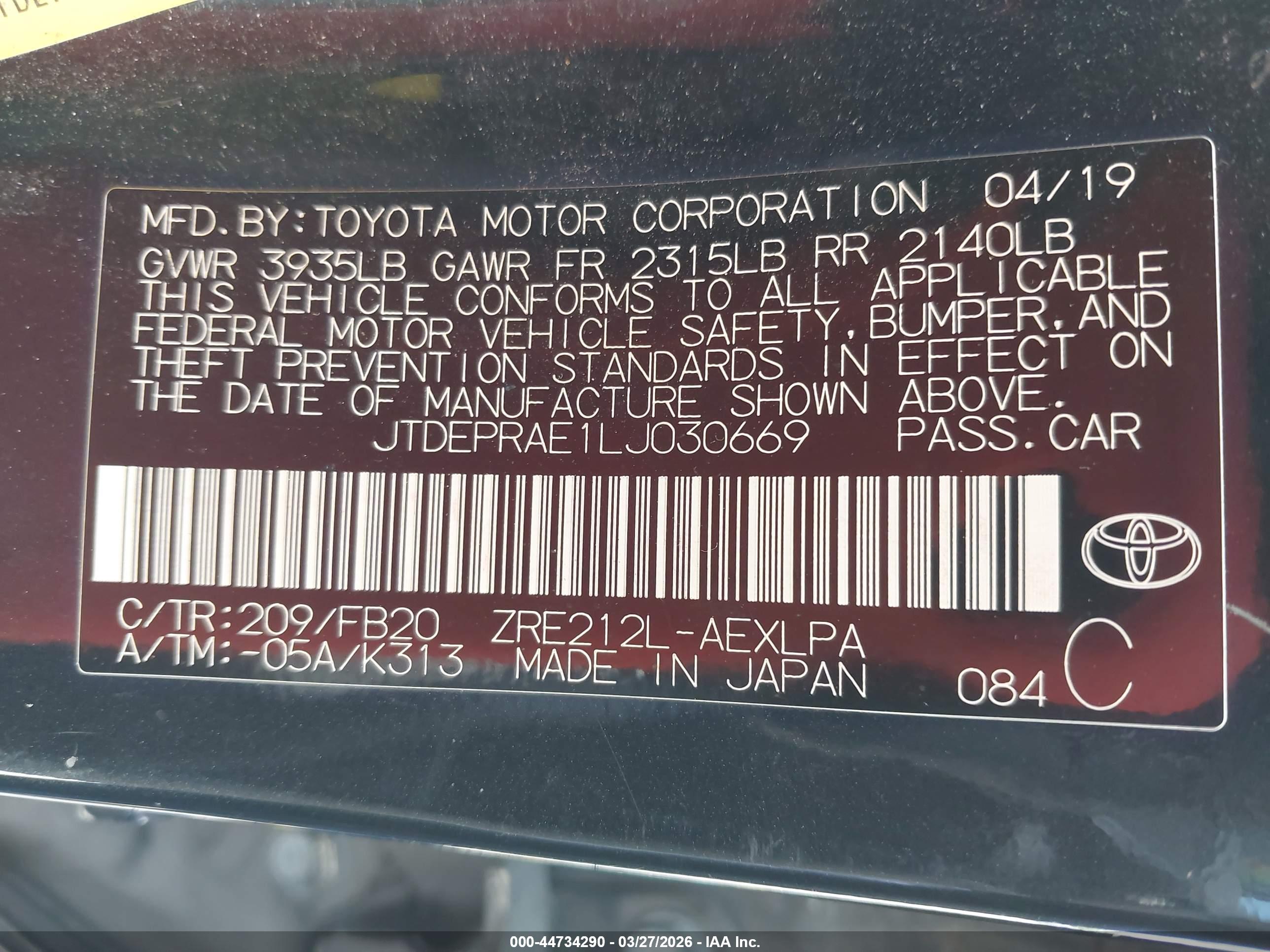 TOYOTA COROLLA image 9
