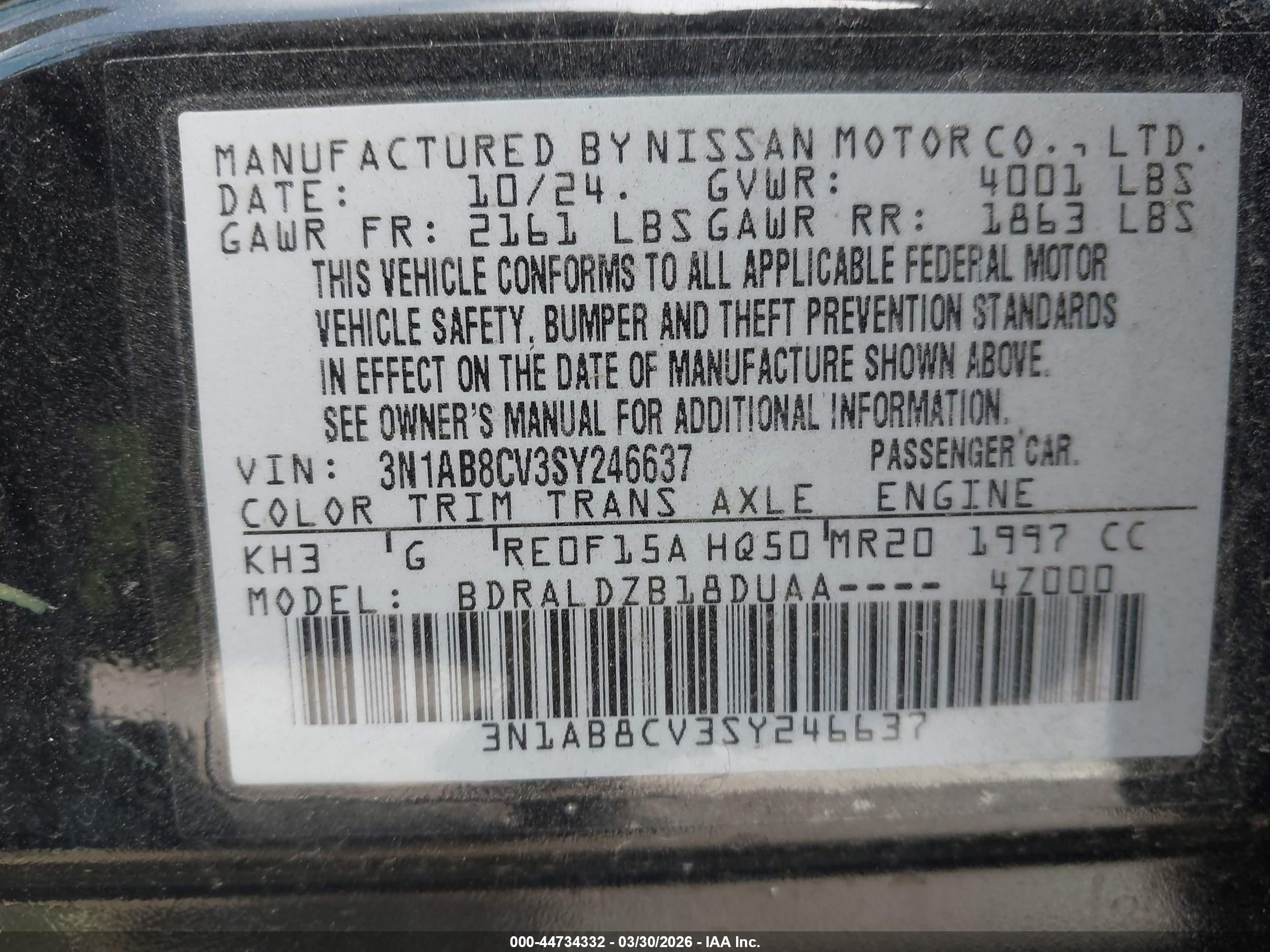 NISSAN SENTRA image 9