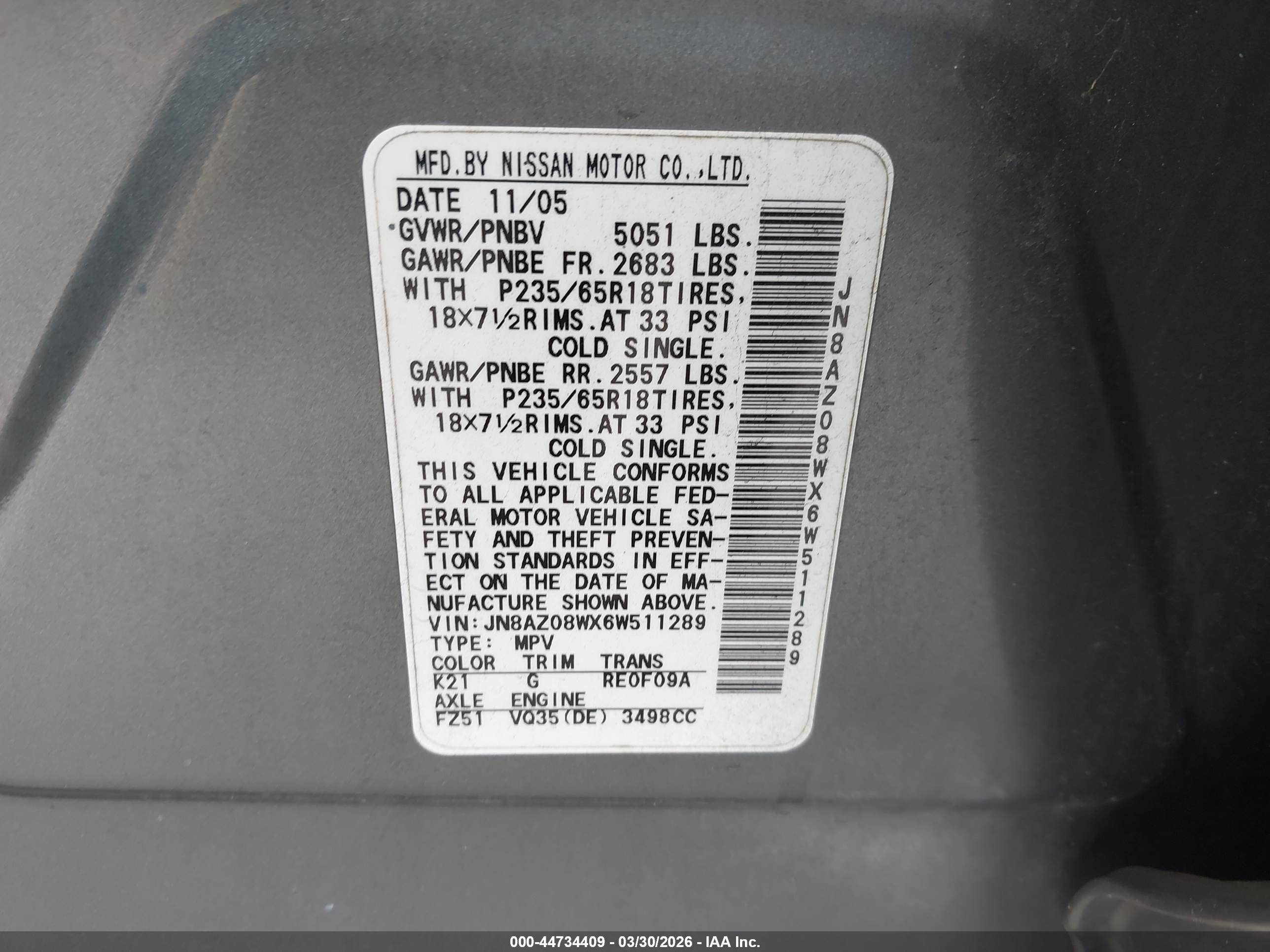 NISSAN MURANO image 9