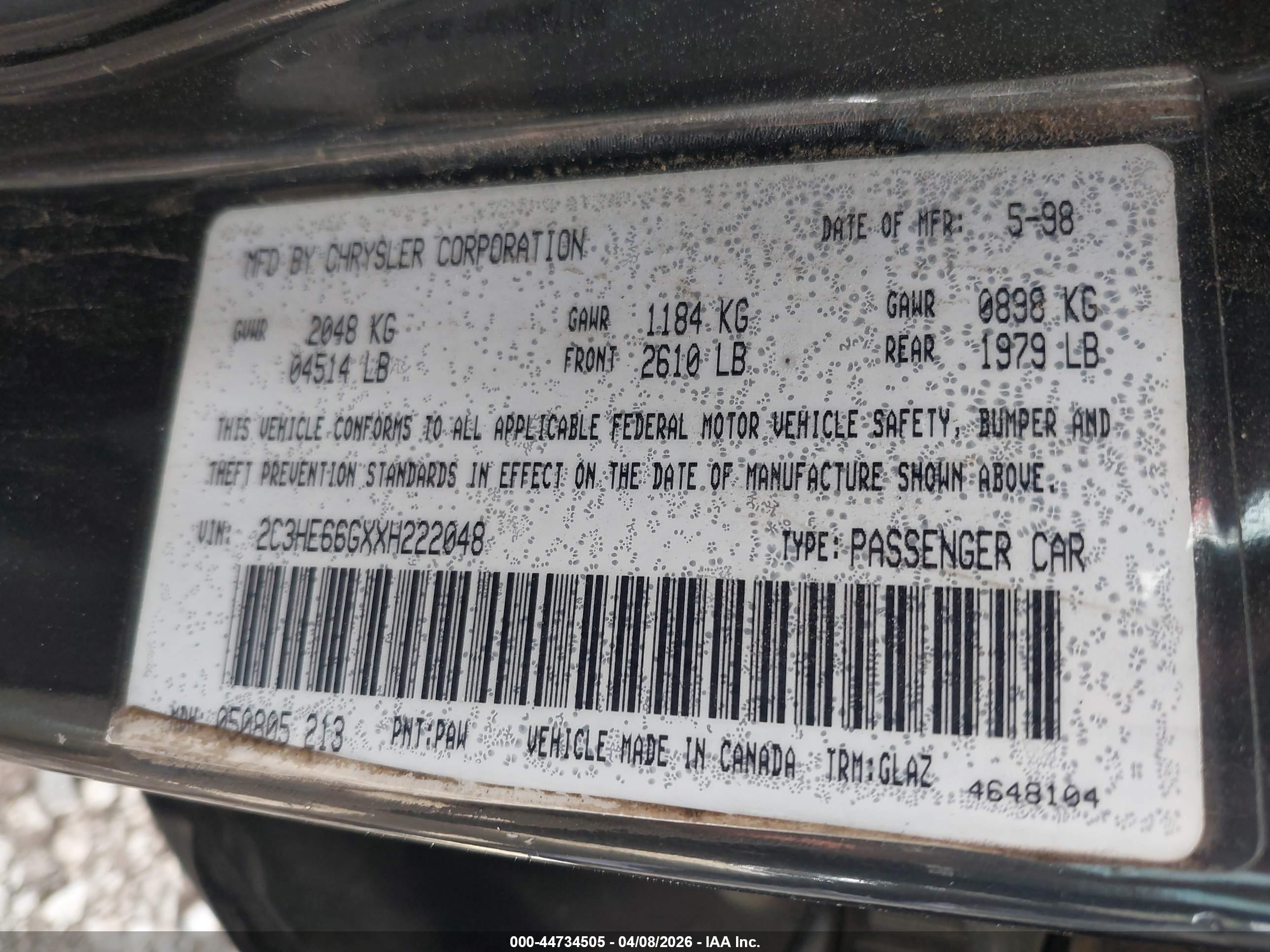 CHRYSLER 300M image 9