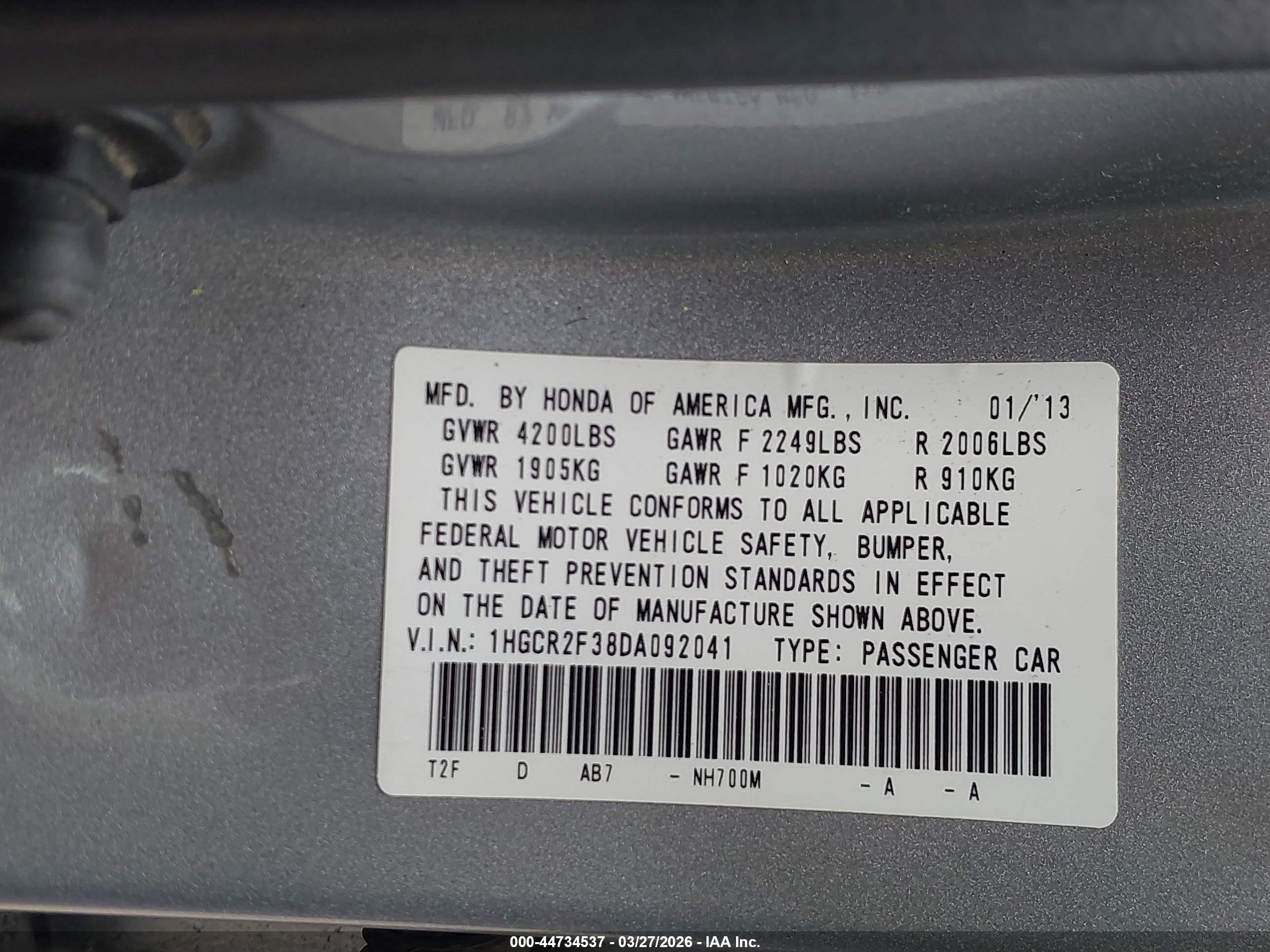 HONDA ACCORD image 9