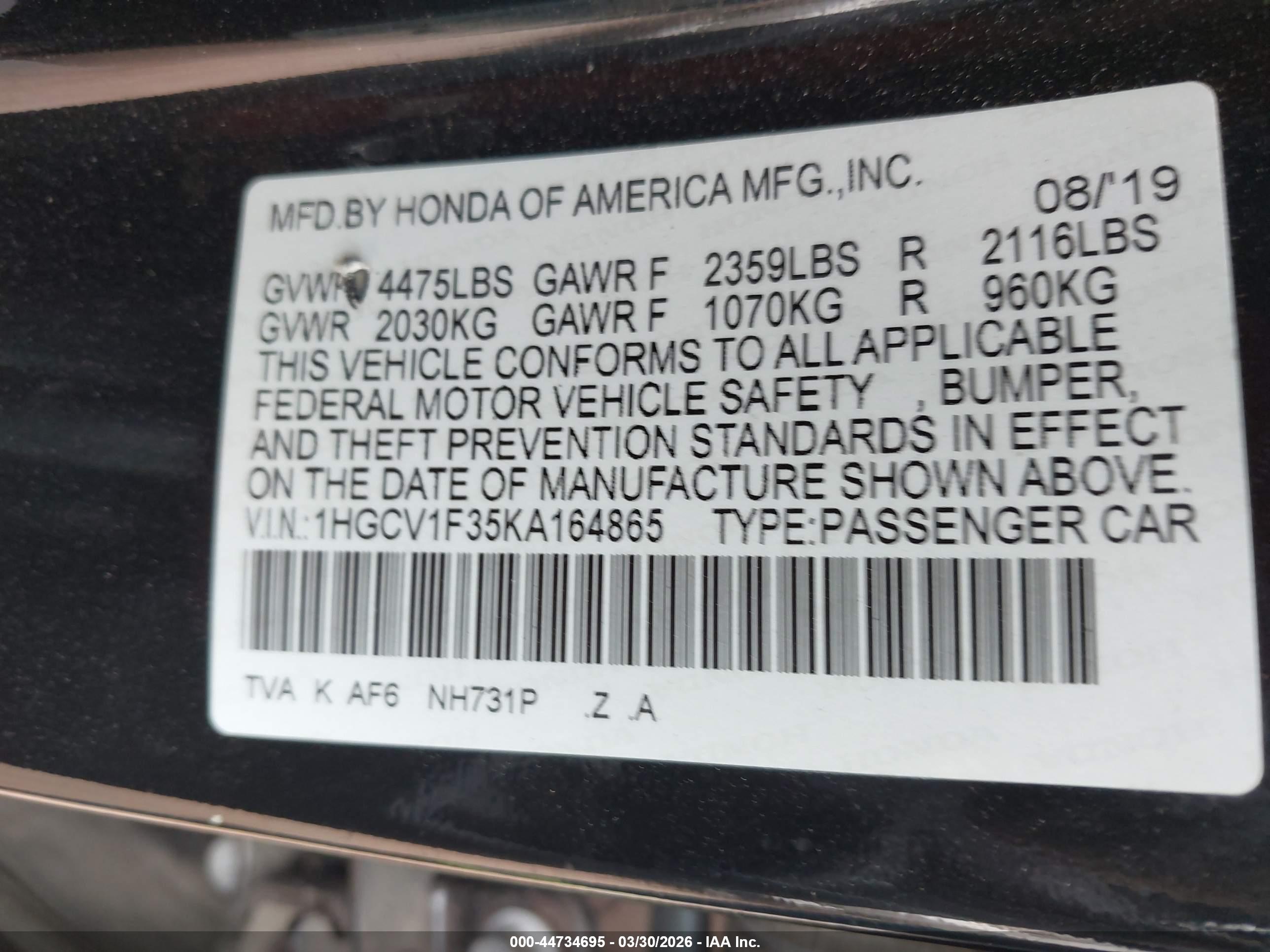 HONDA ACCORD image 9